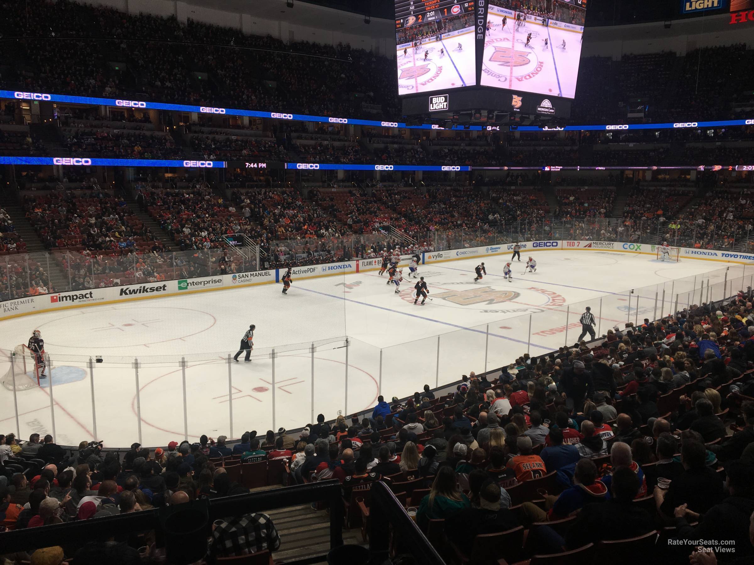 section 226, row s seat view  for hockey - honda center
