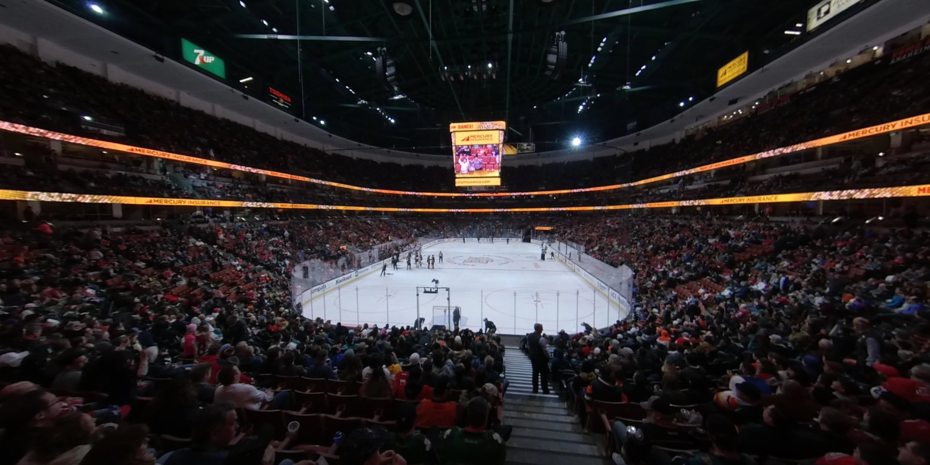 section 228 panoramic seat view  for hockey - honda center