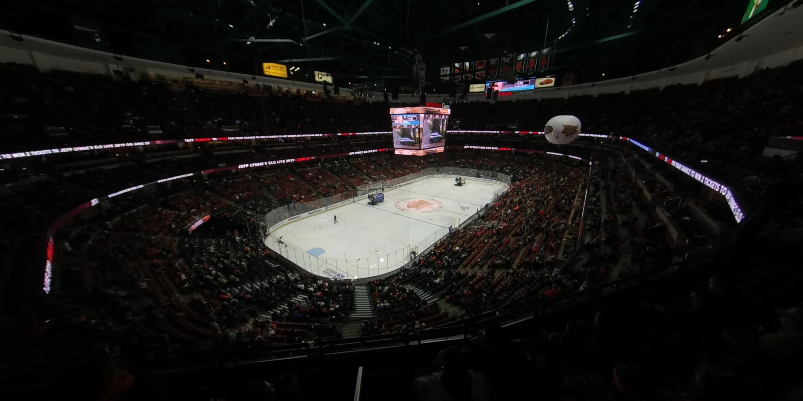 section 417 panoramic seat view  for hockey - honda center