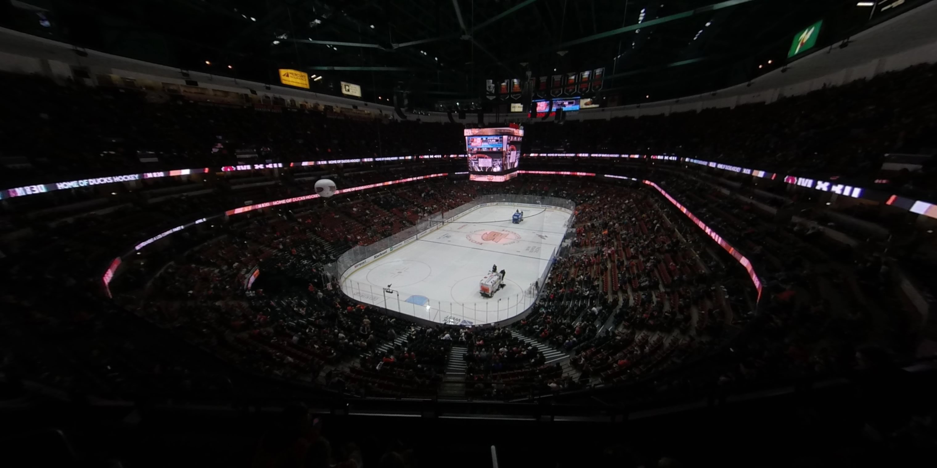 section 419 panoramic seat view  for hockey - honda center