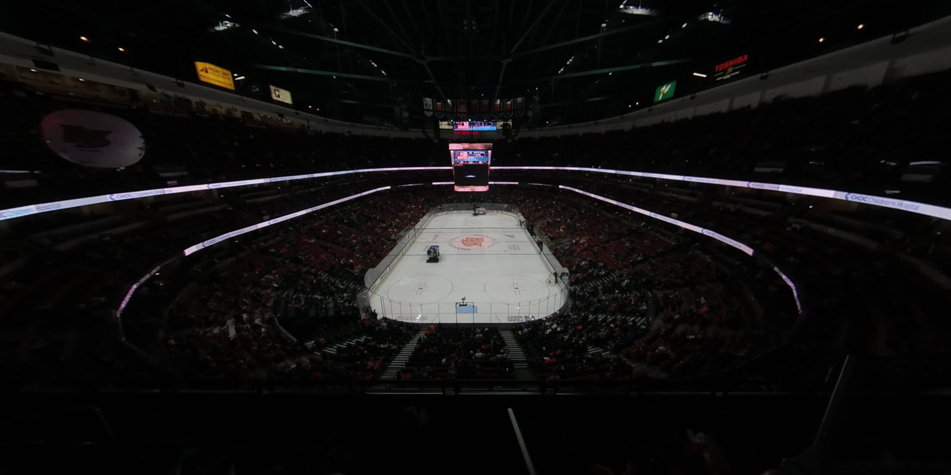 section 422 panoramic seat view  for hockey - honda center