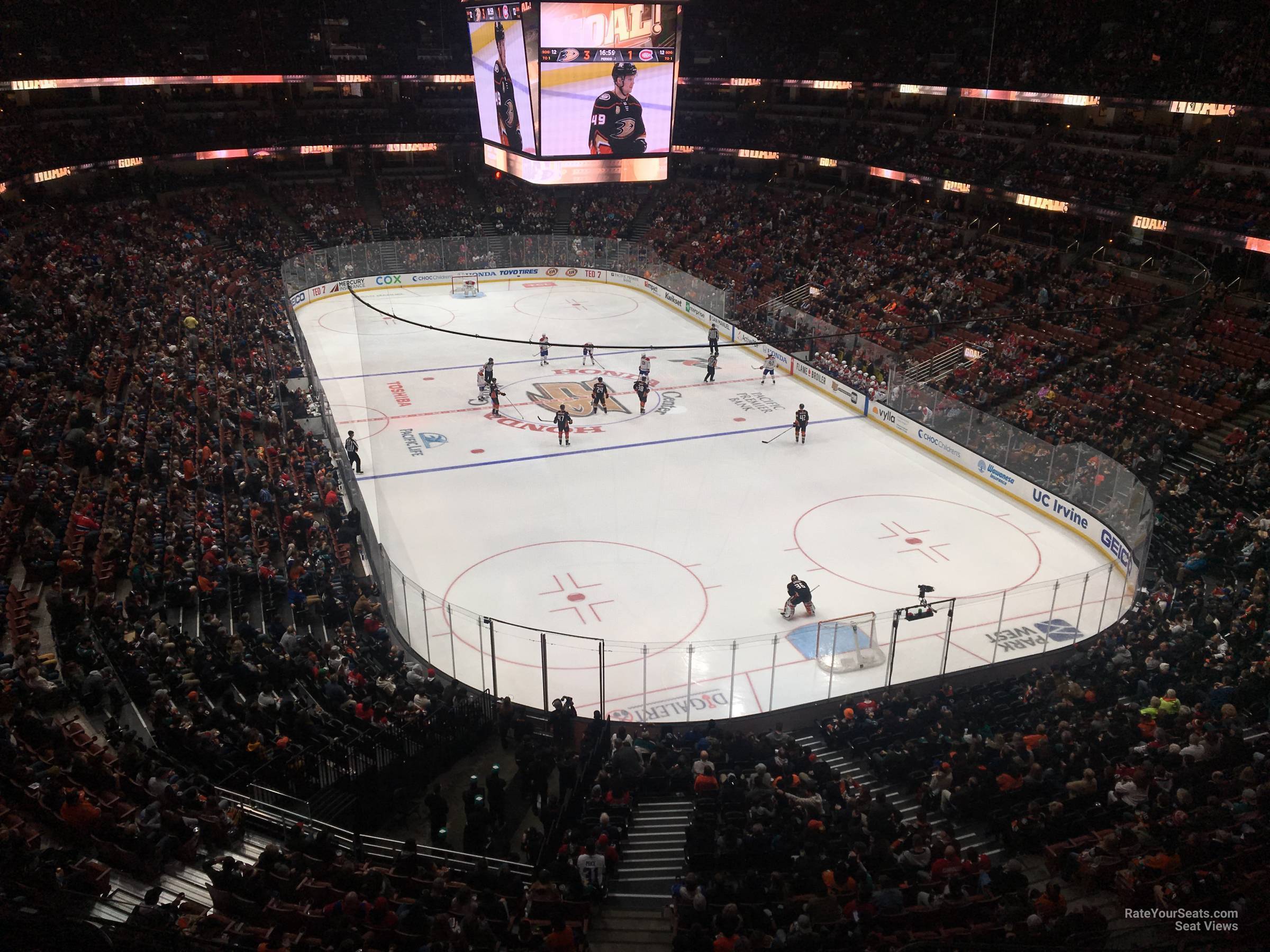 section 426, row d seat view  for hockey - honda center