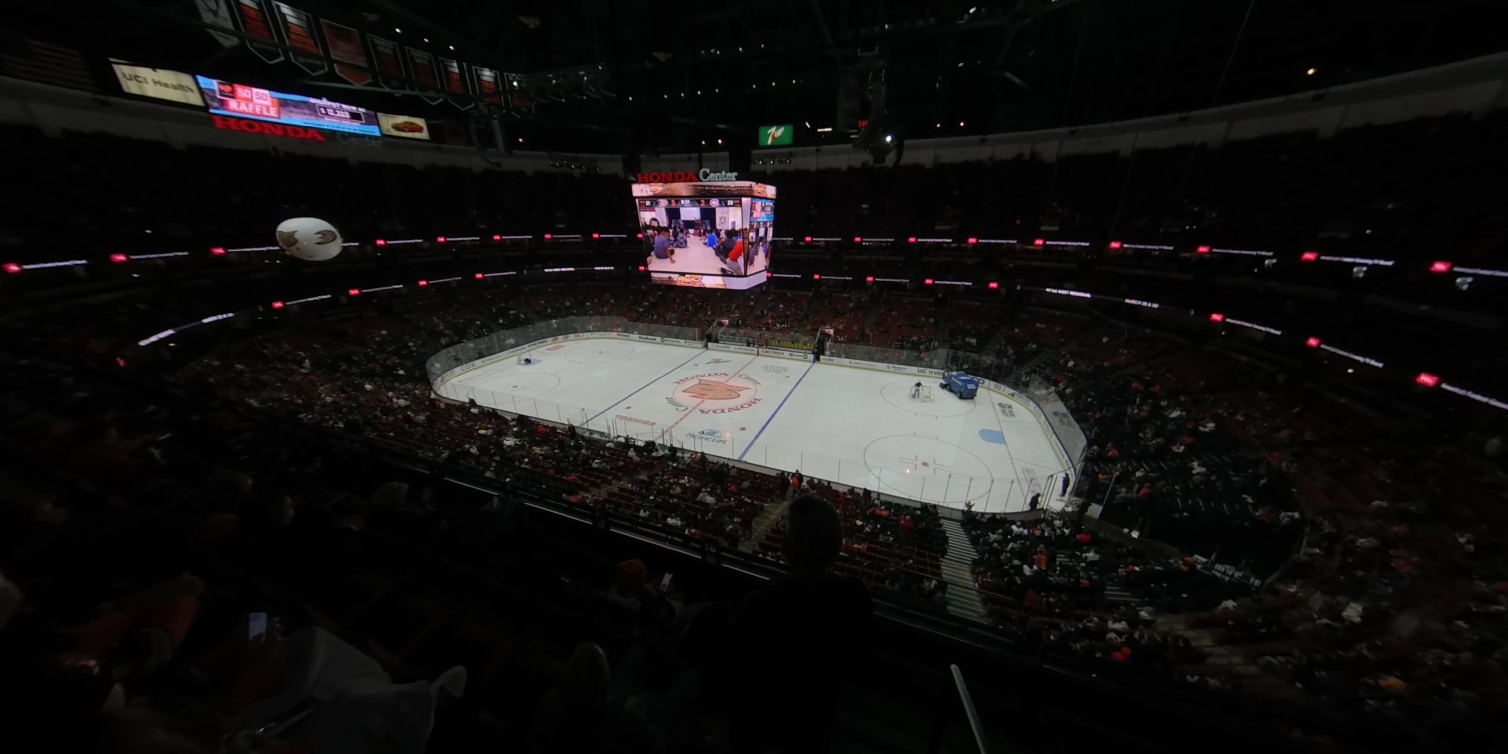 section 430 panoramic seat view  for hockey - honda center