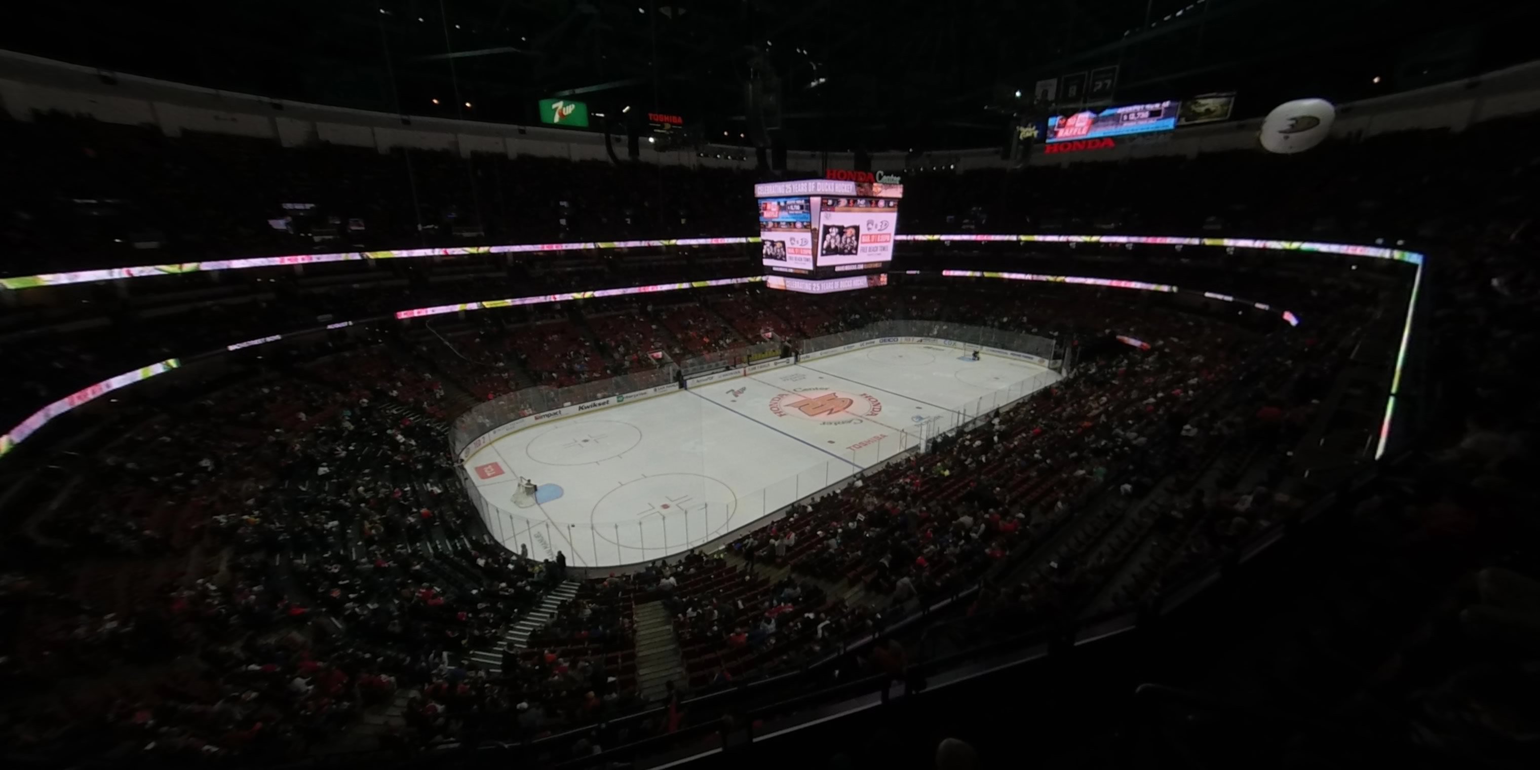 section 437 panoramic seat view  for hockey - honda center