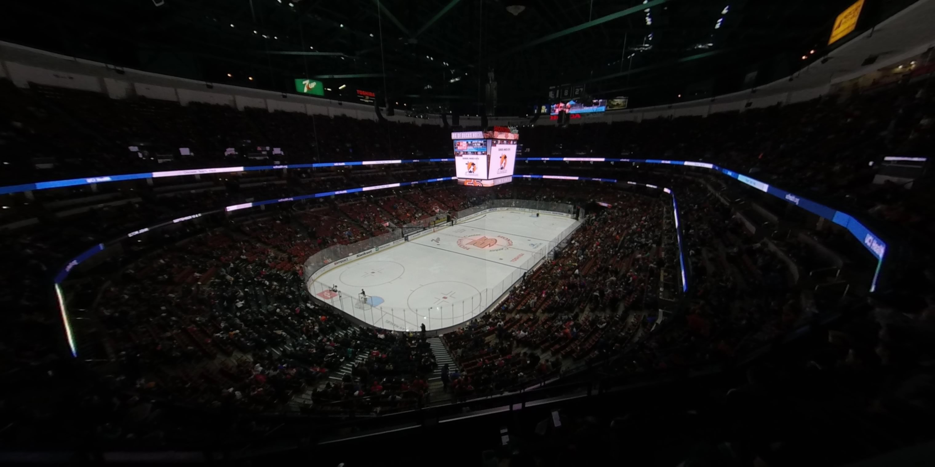 section 439 panoramic seat view  for hockey - honda center