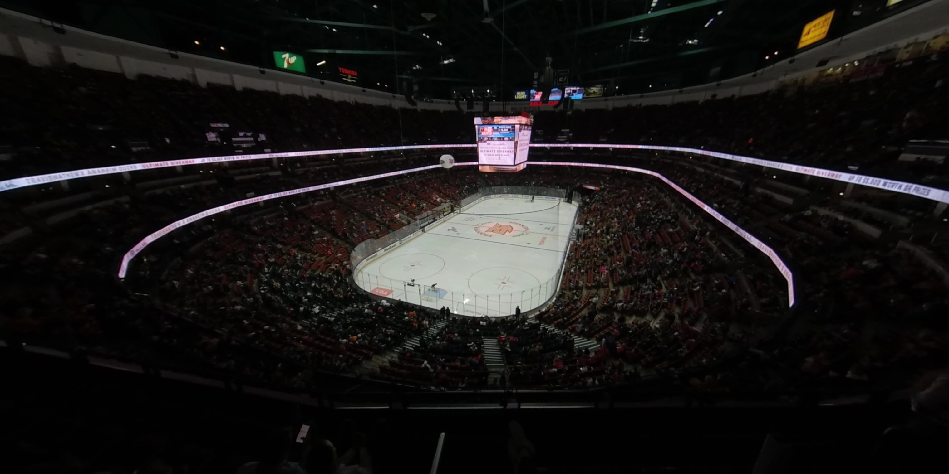 section 441 panoramic seat view  for hockey - honda center