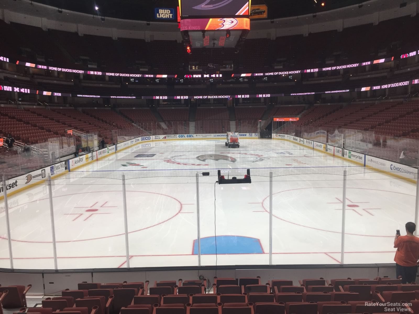 section 201, row l seat view  for hockey - honda center