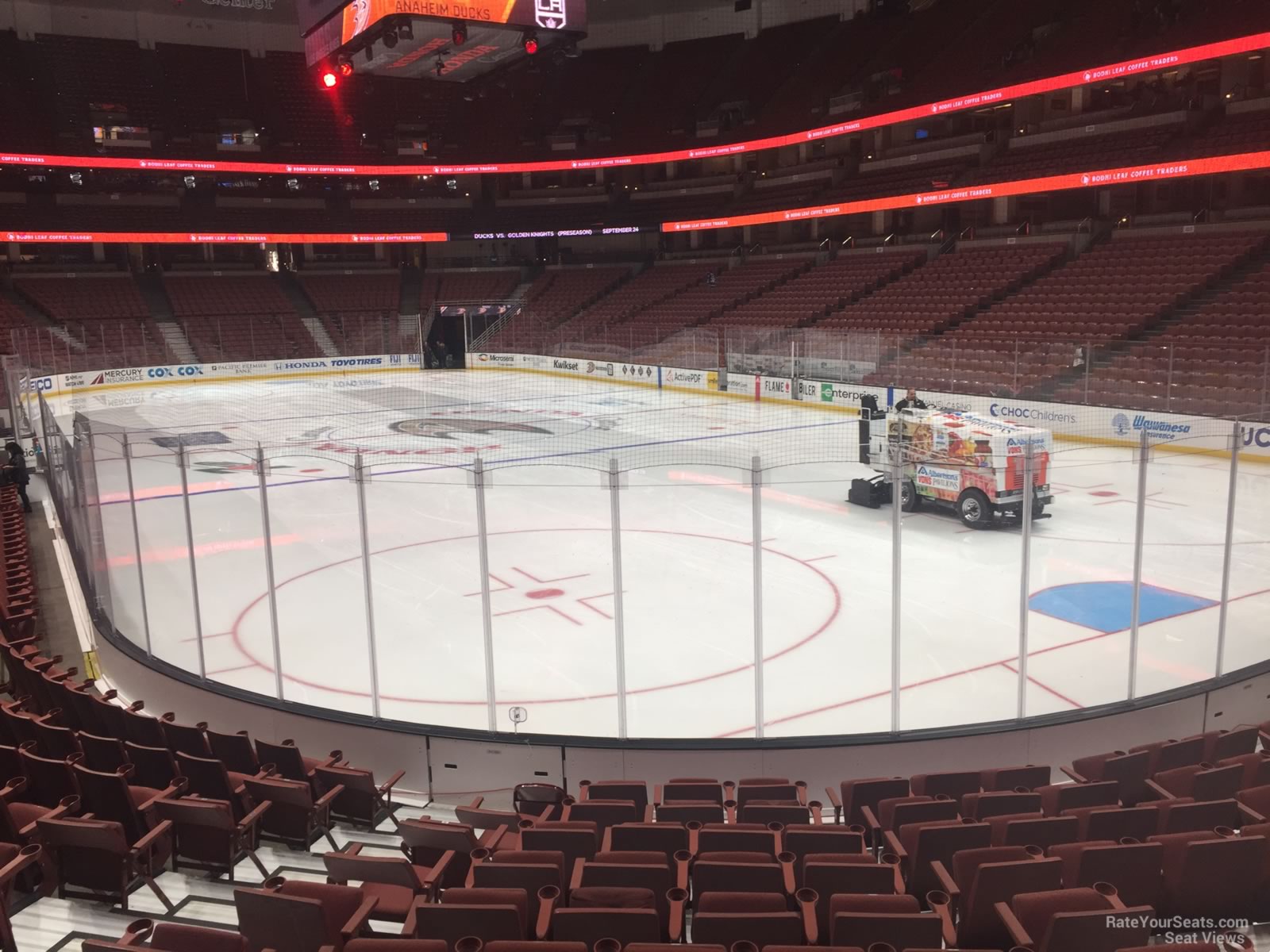 section 203, row l seat view  for hockey - honda center
