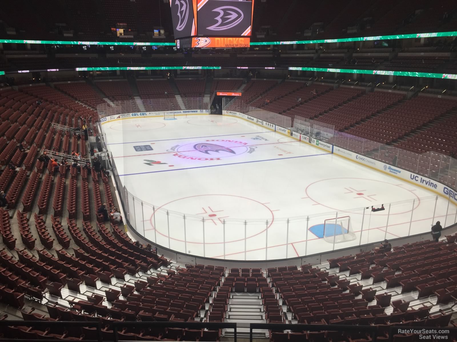 section 302, row c seat view  for hockey - honda center