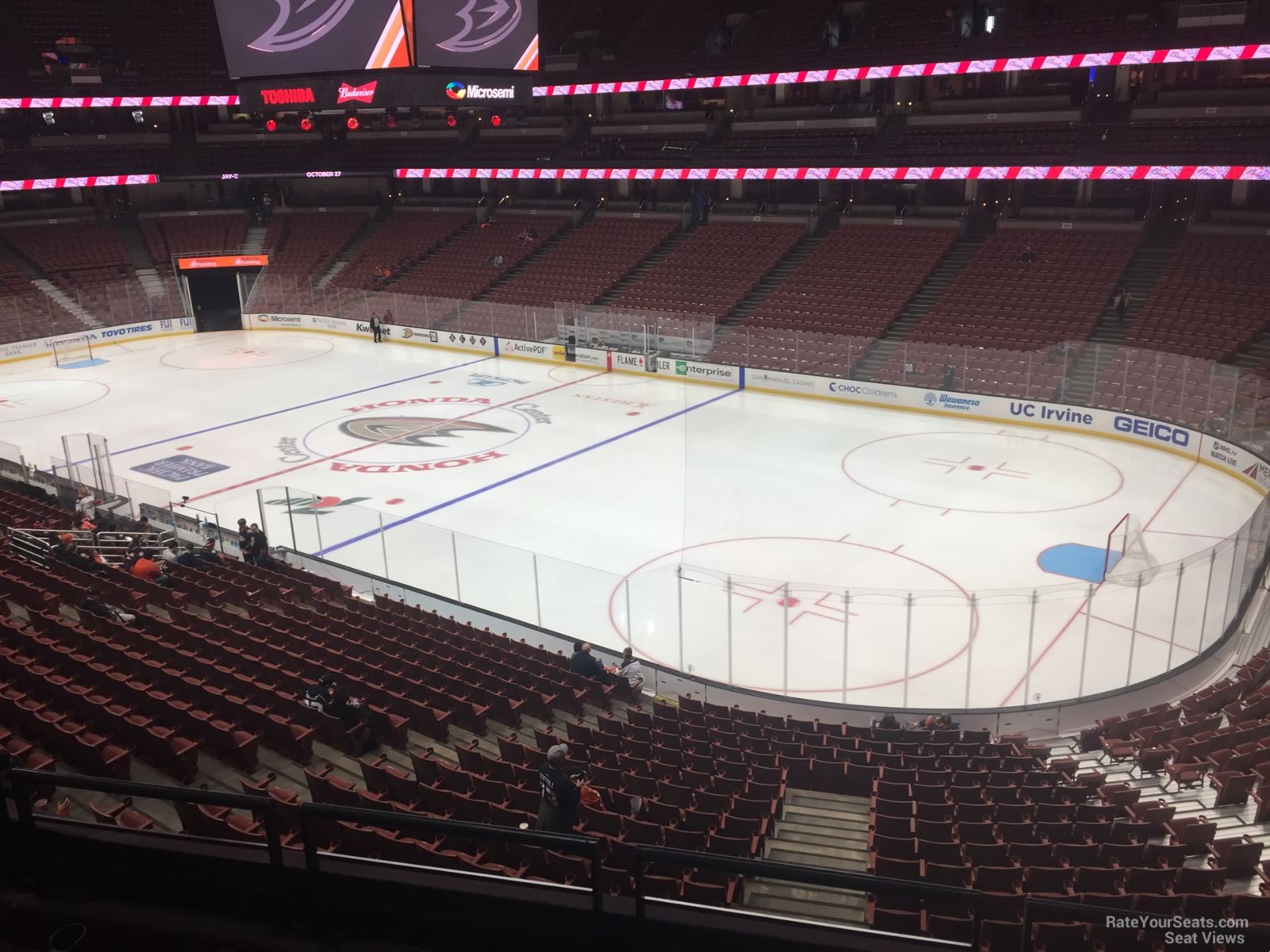 section 304, row c seat view  for hockey - honda center