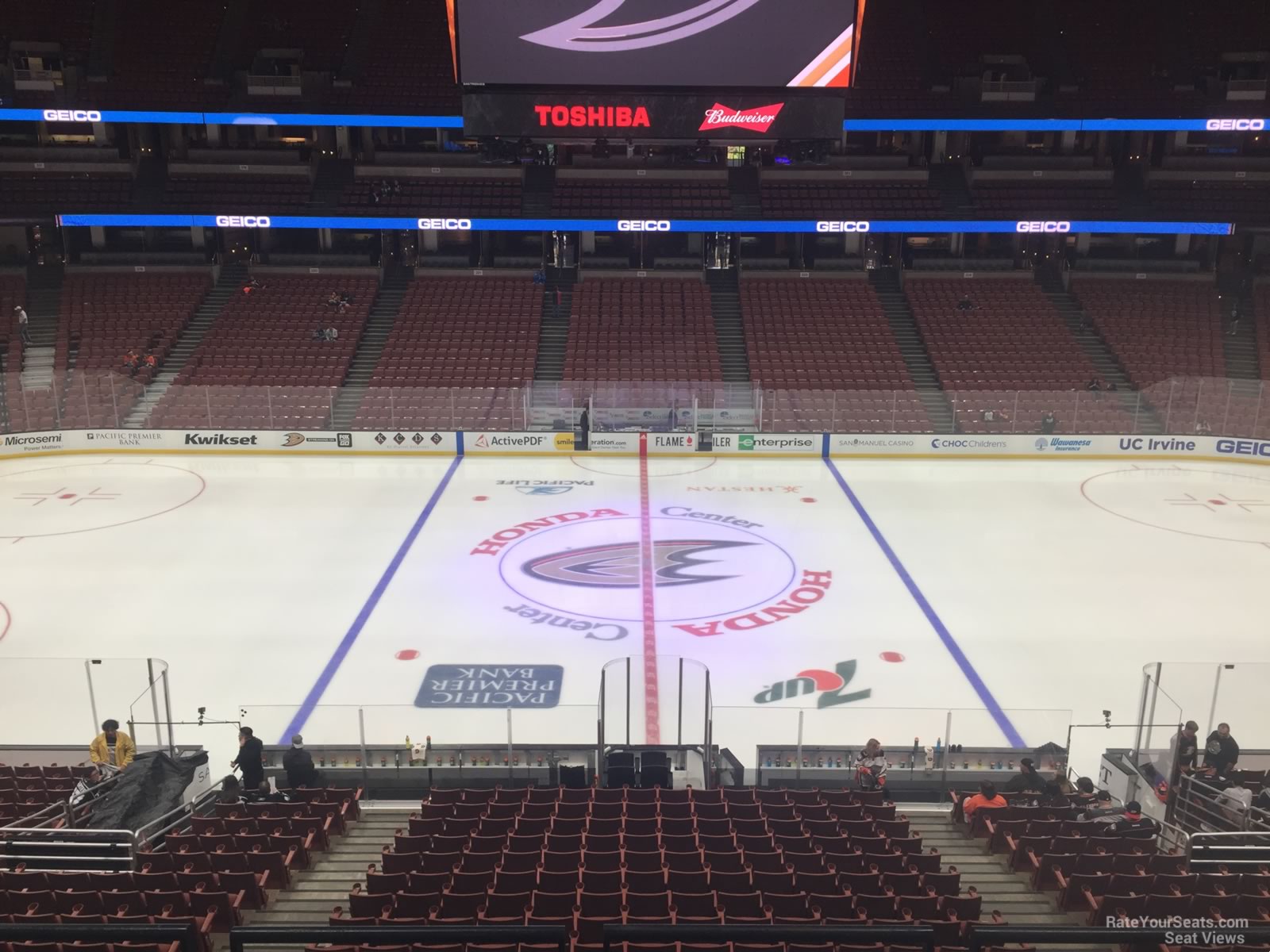 section 307, row c seat view  for hockey - honda center
