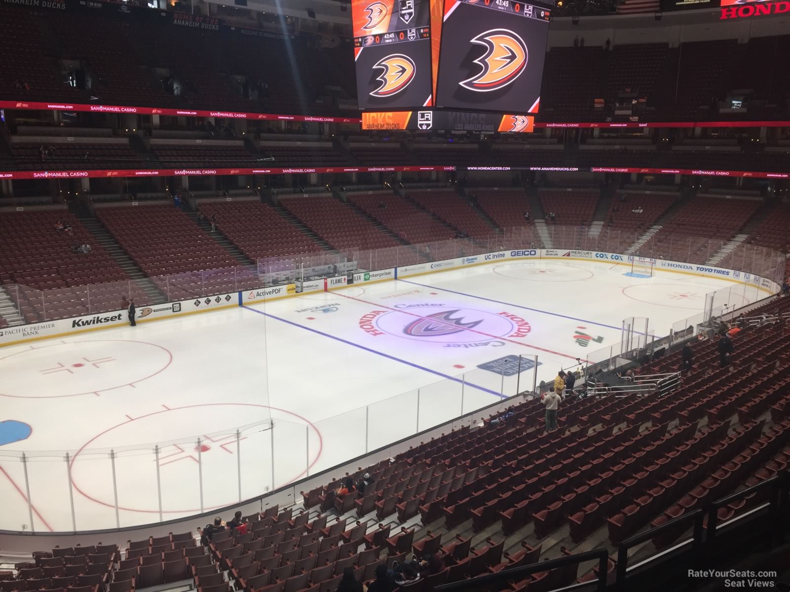 section 310, row c seat view  for hockey - honda center