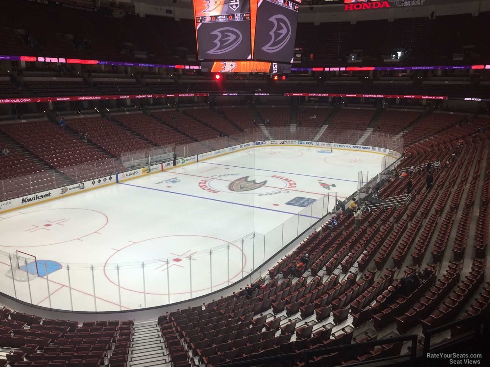section 311, row c seat view  for hockey - honda center