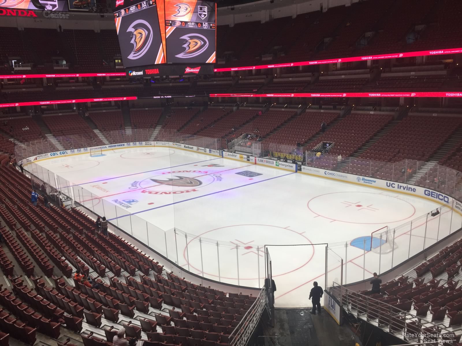 section 316, row c seat view  for hockey - honda center