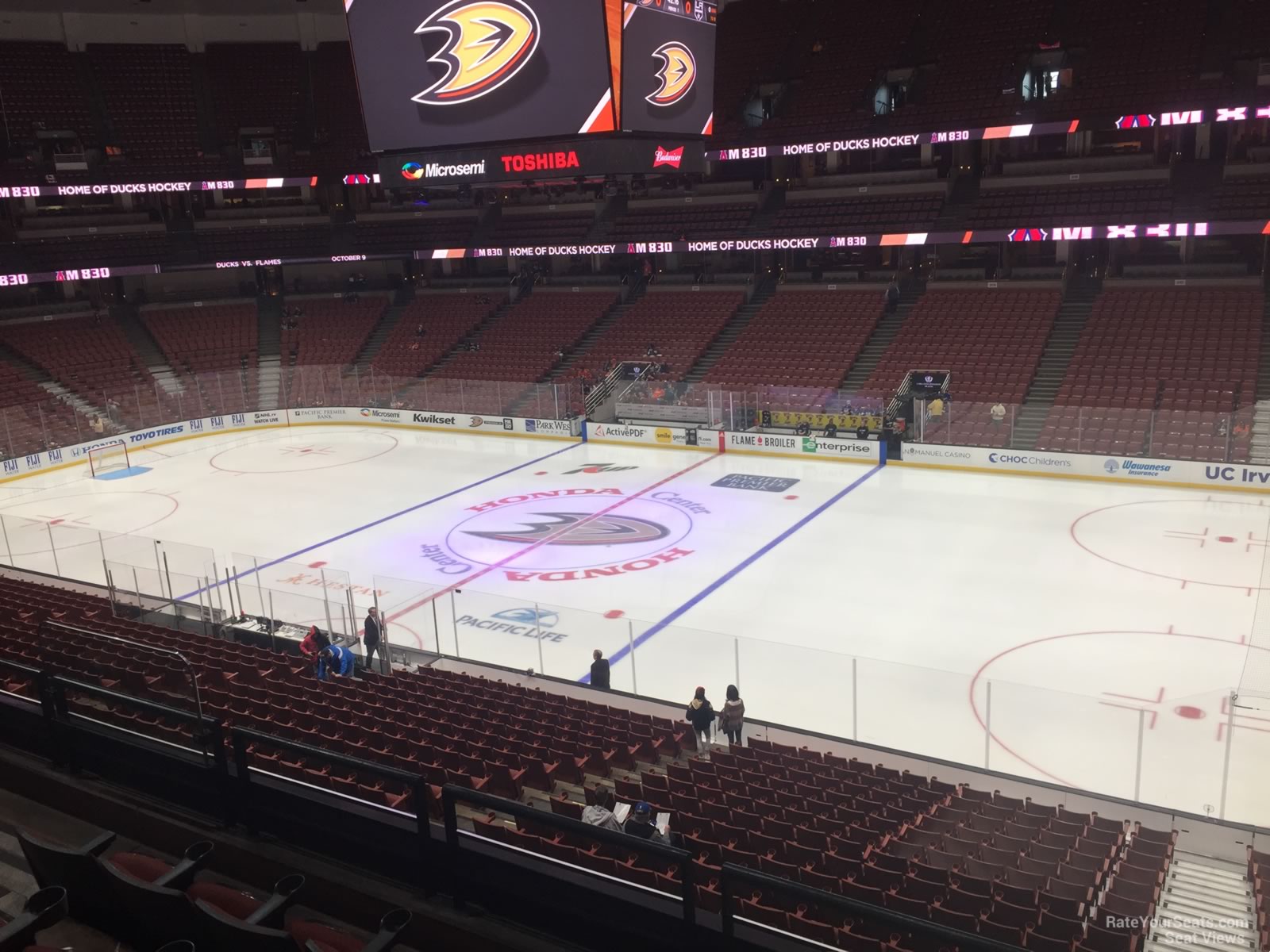 section 318, row c seat view  for hockey - honda center