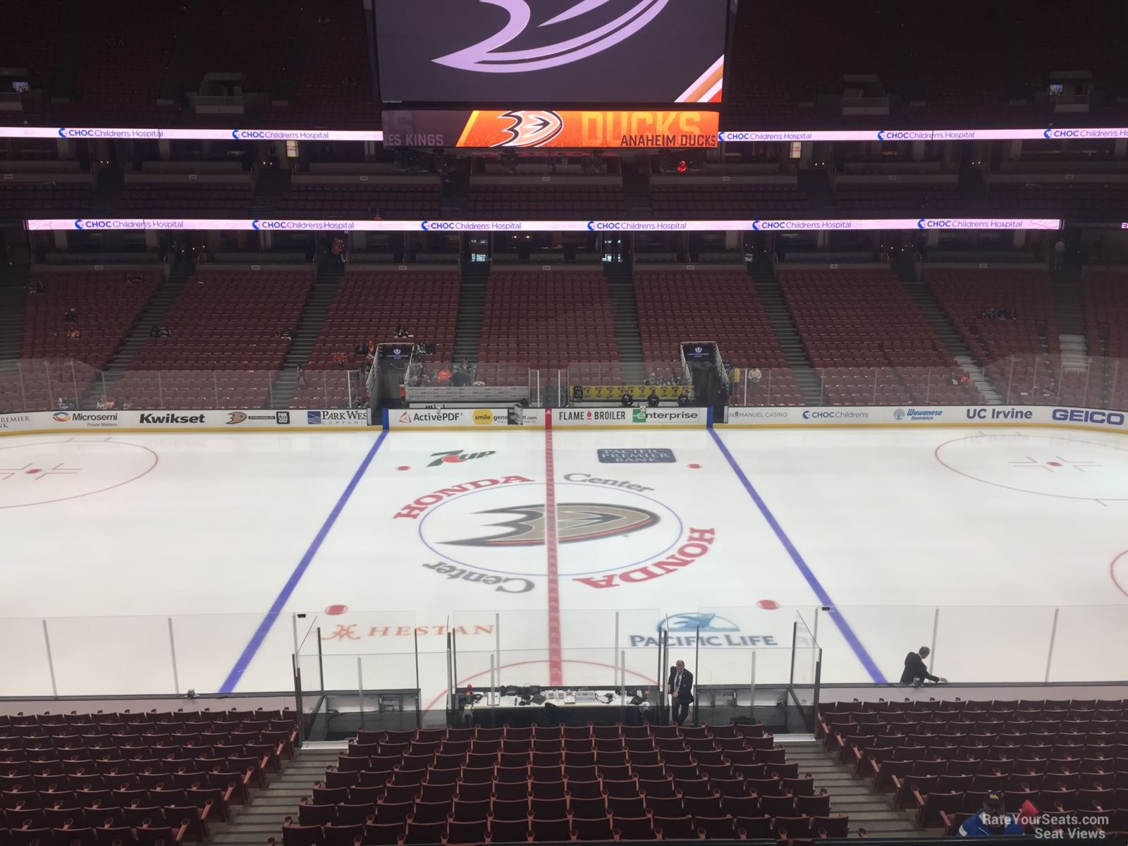 section 320, row c seat view  for hockey - honda center
