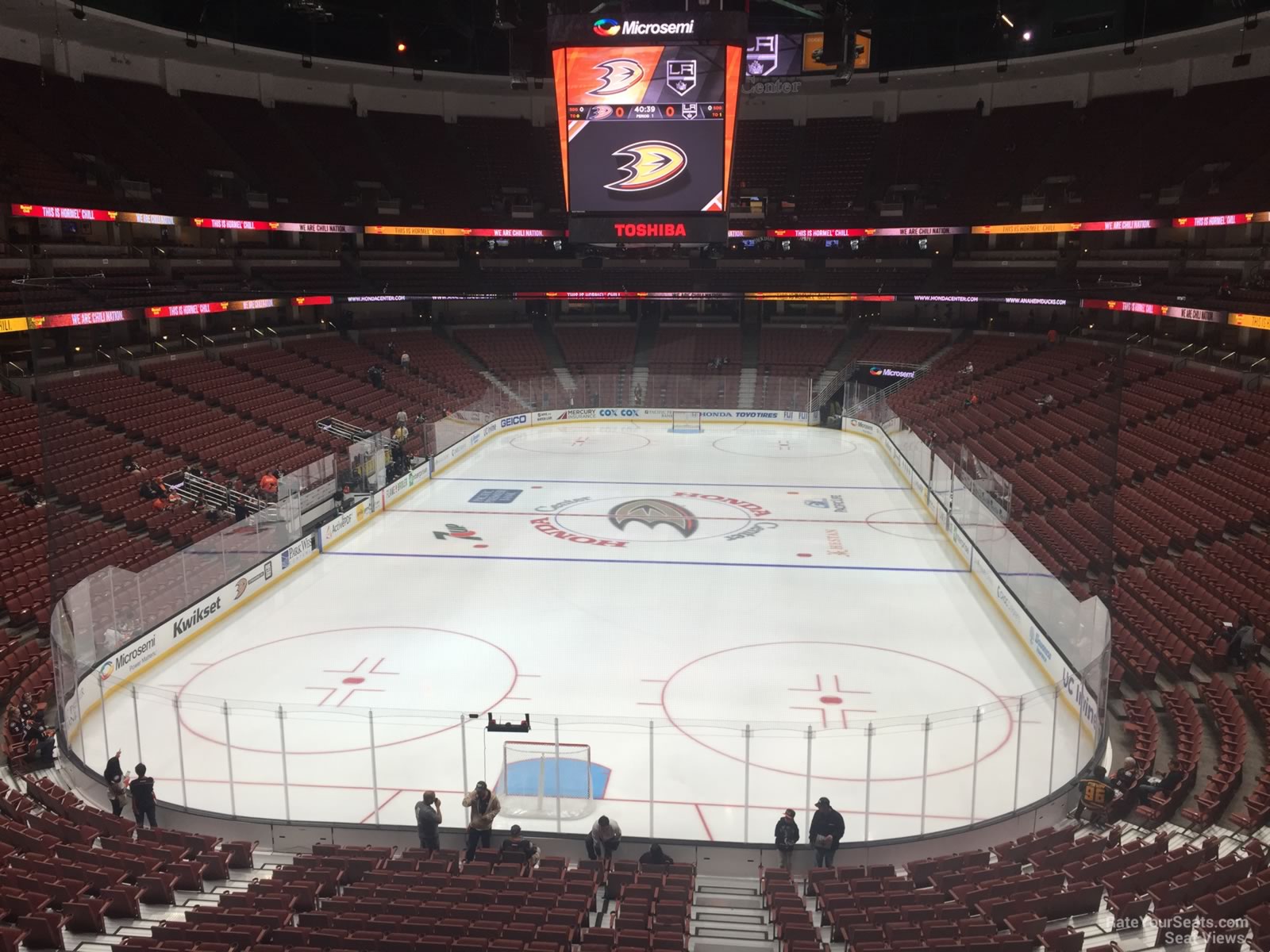section 326, row c seat view  for hockey - honda center