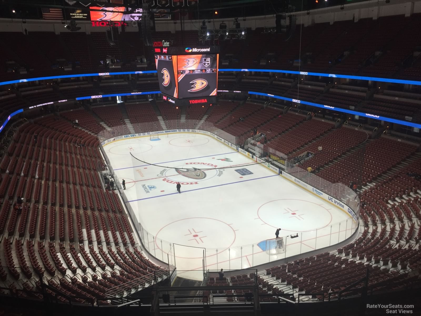 section 425, row k seat view for hockey - honda center