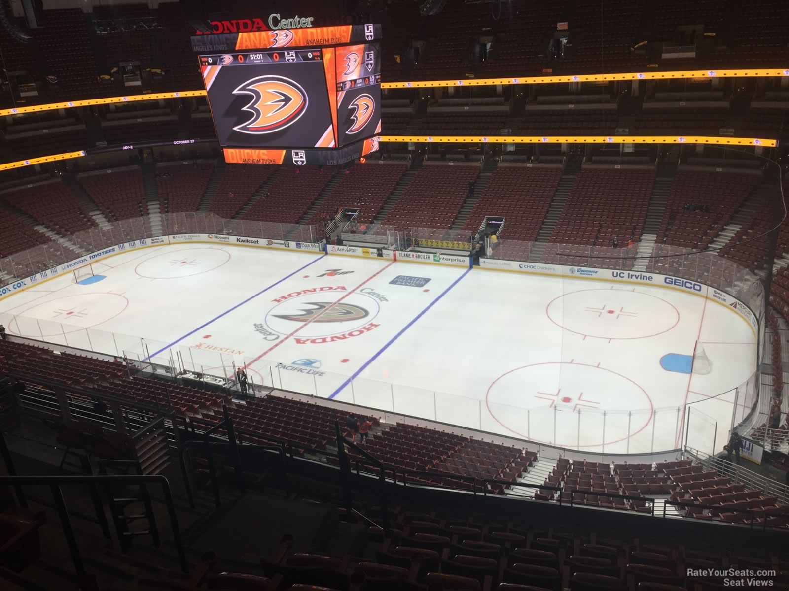 section 430, row k seat view  for hockey - honda center