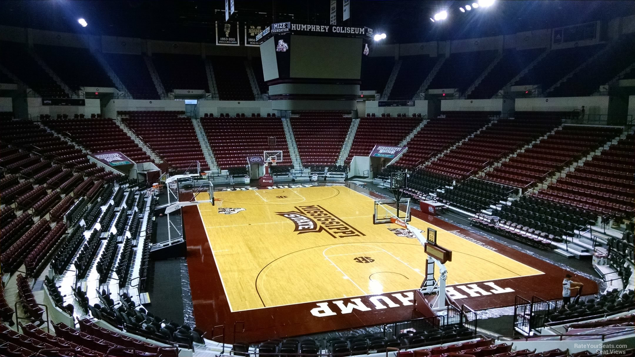section 102, row 15 seat view  - humphrey coliseum