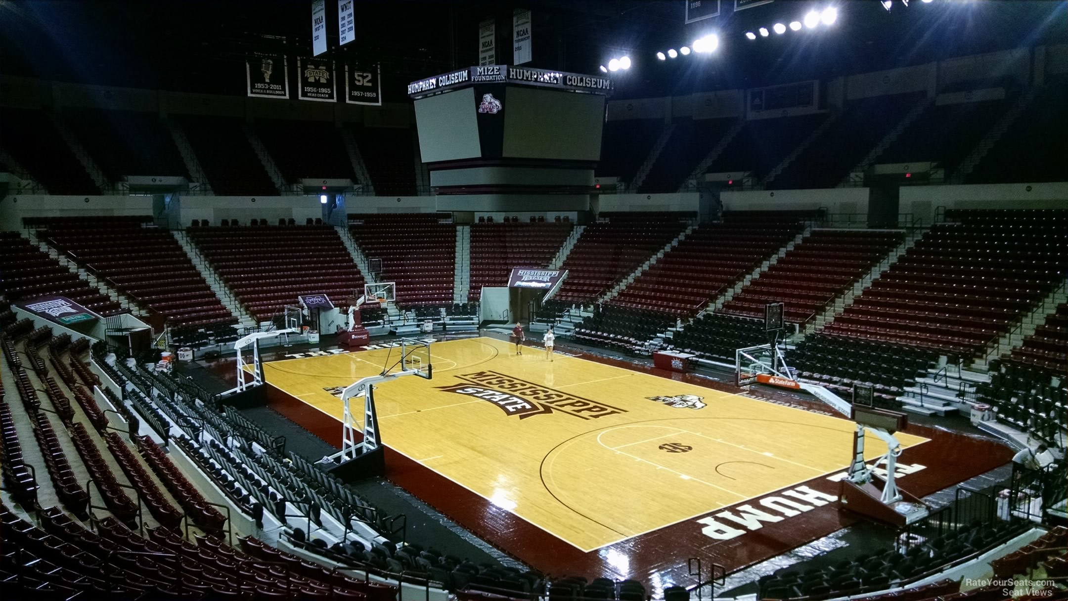 section 103, row 15 seat view  - humphrey coliseum