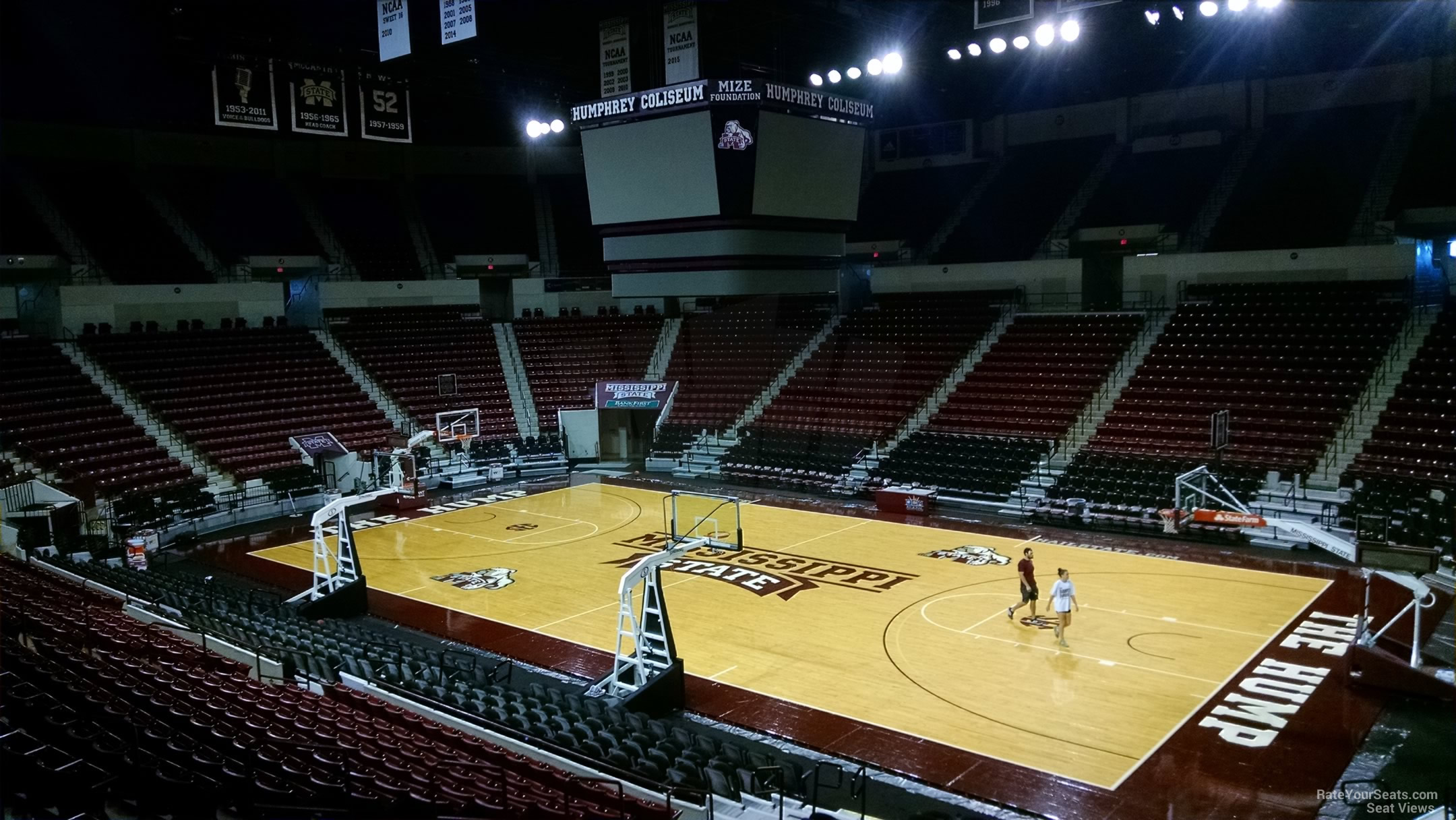 section 104, row 15 seat view  - humphrey coliseum