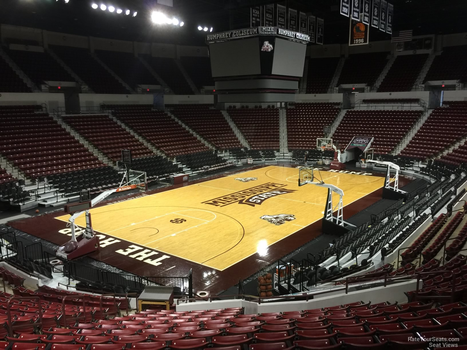 section 109, row 15 seat view  - humphrey coliseum