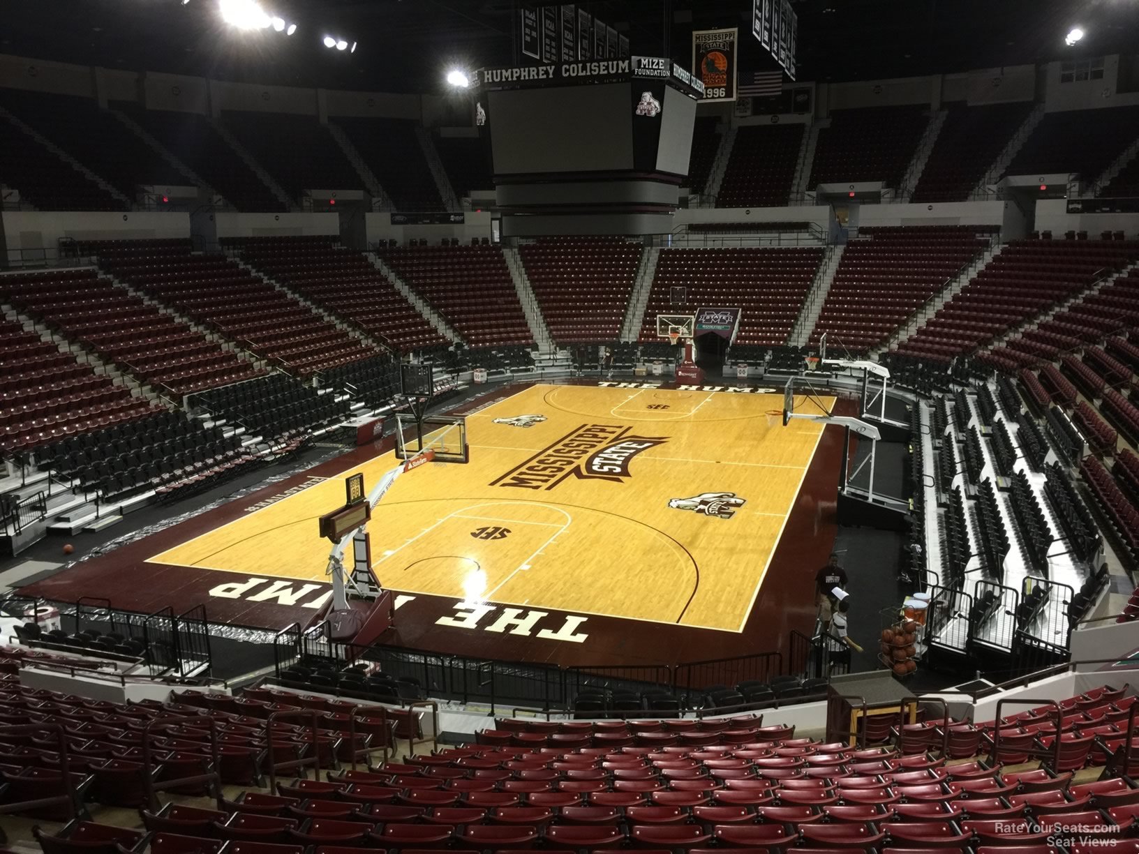 section 110, row 15 seat view  - humphrey coliseum