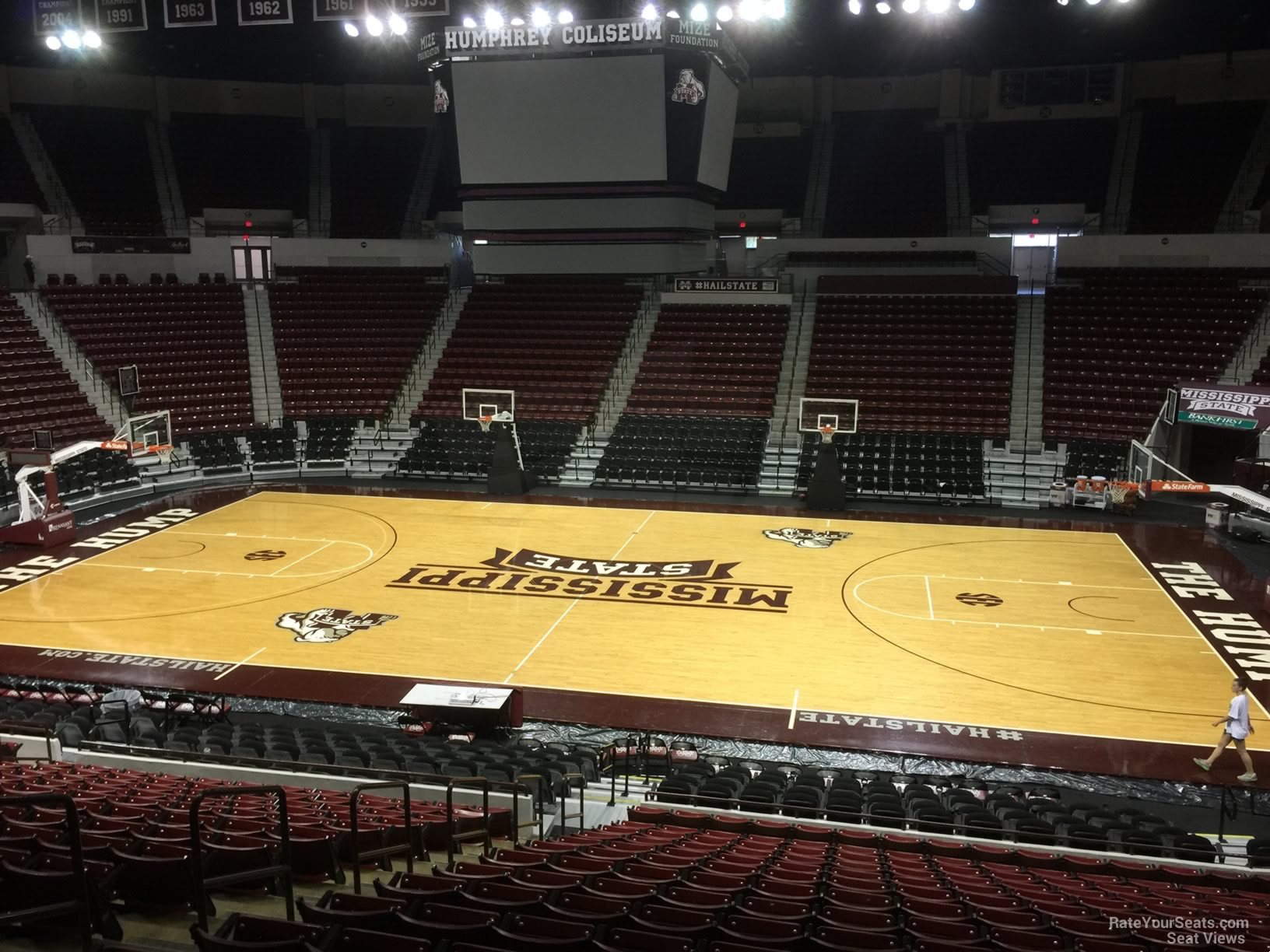 section 115, row 15 seat view  - humphrey coliseum