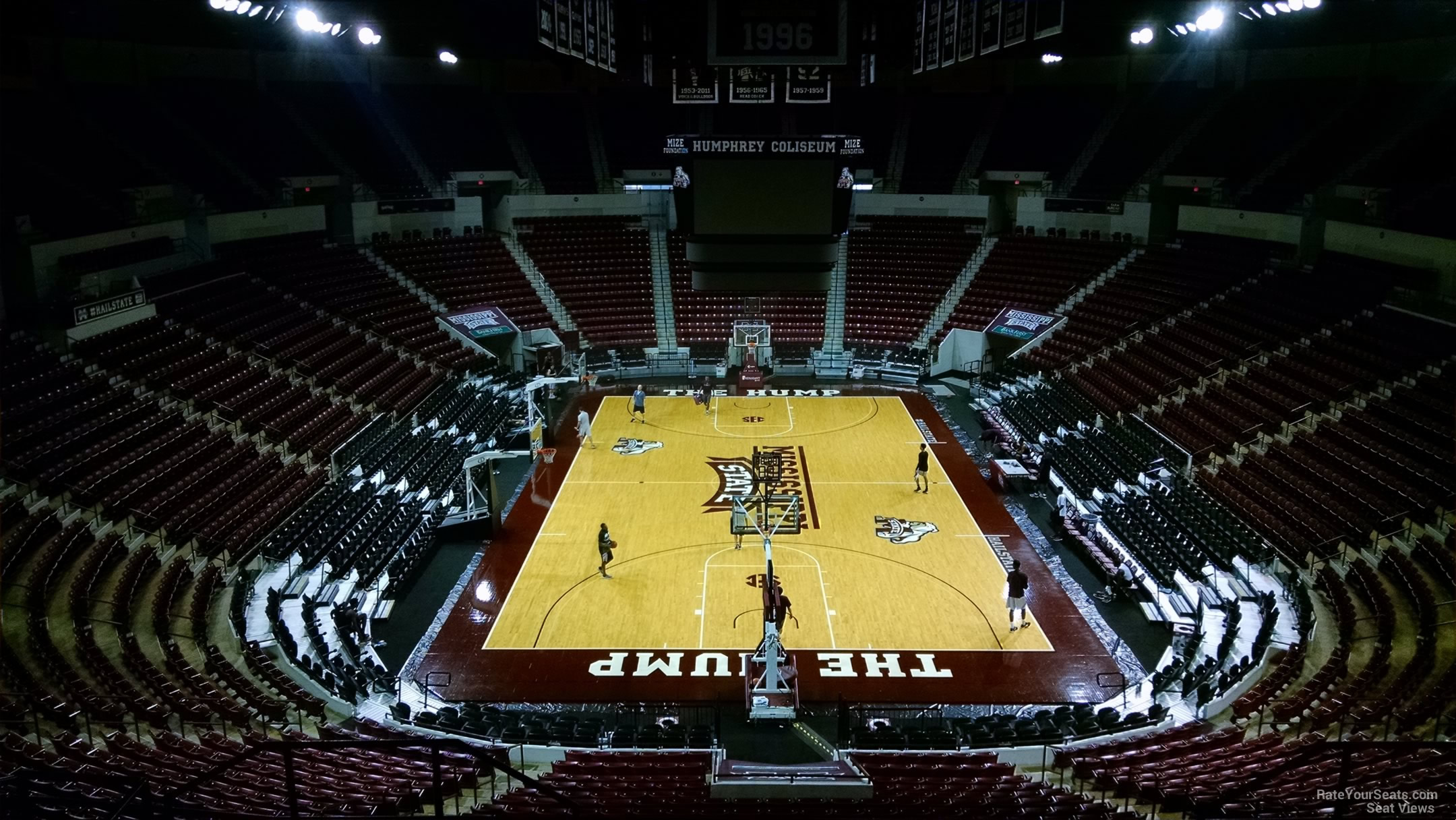 section 201, row 8 seat view  - humphrey coliseum