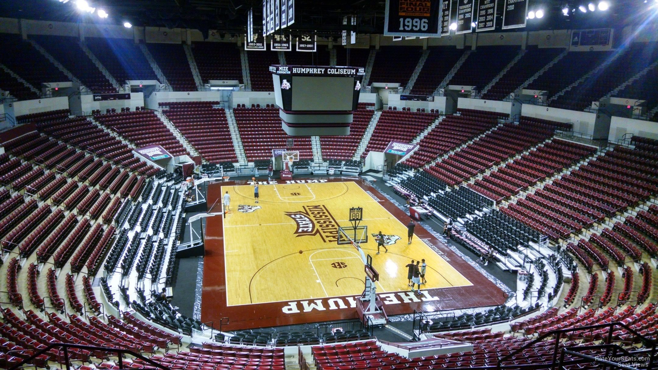 section 202, row 8 seat view  - humphrey coliseum