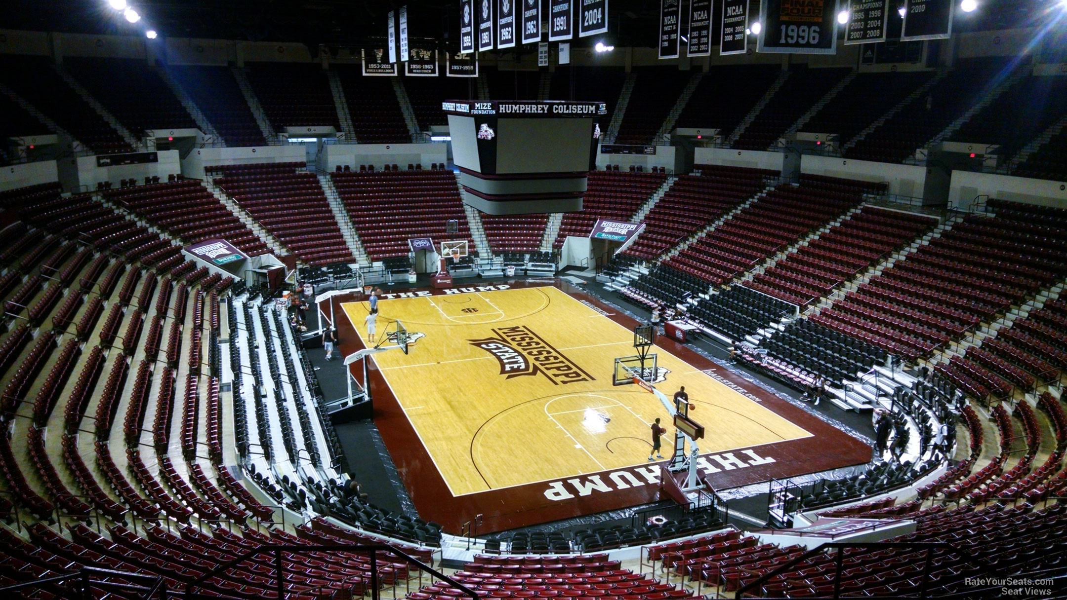 section 203, row 8 seat view  - humphrey coliseum