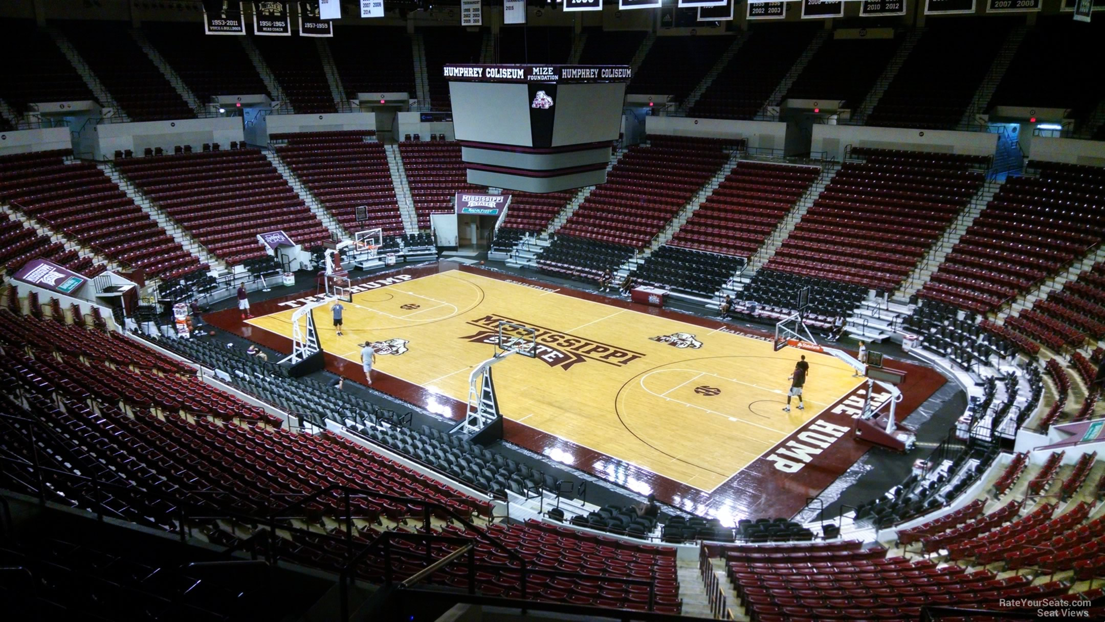 section 206, row 8 seat view  - humphrey coliseum