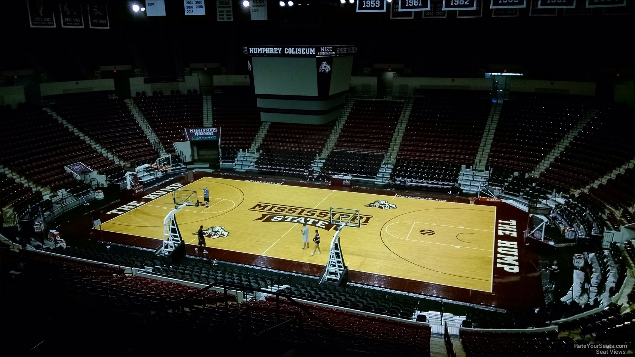 section 208, row 8 seat view  - humphrey coliseum