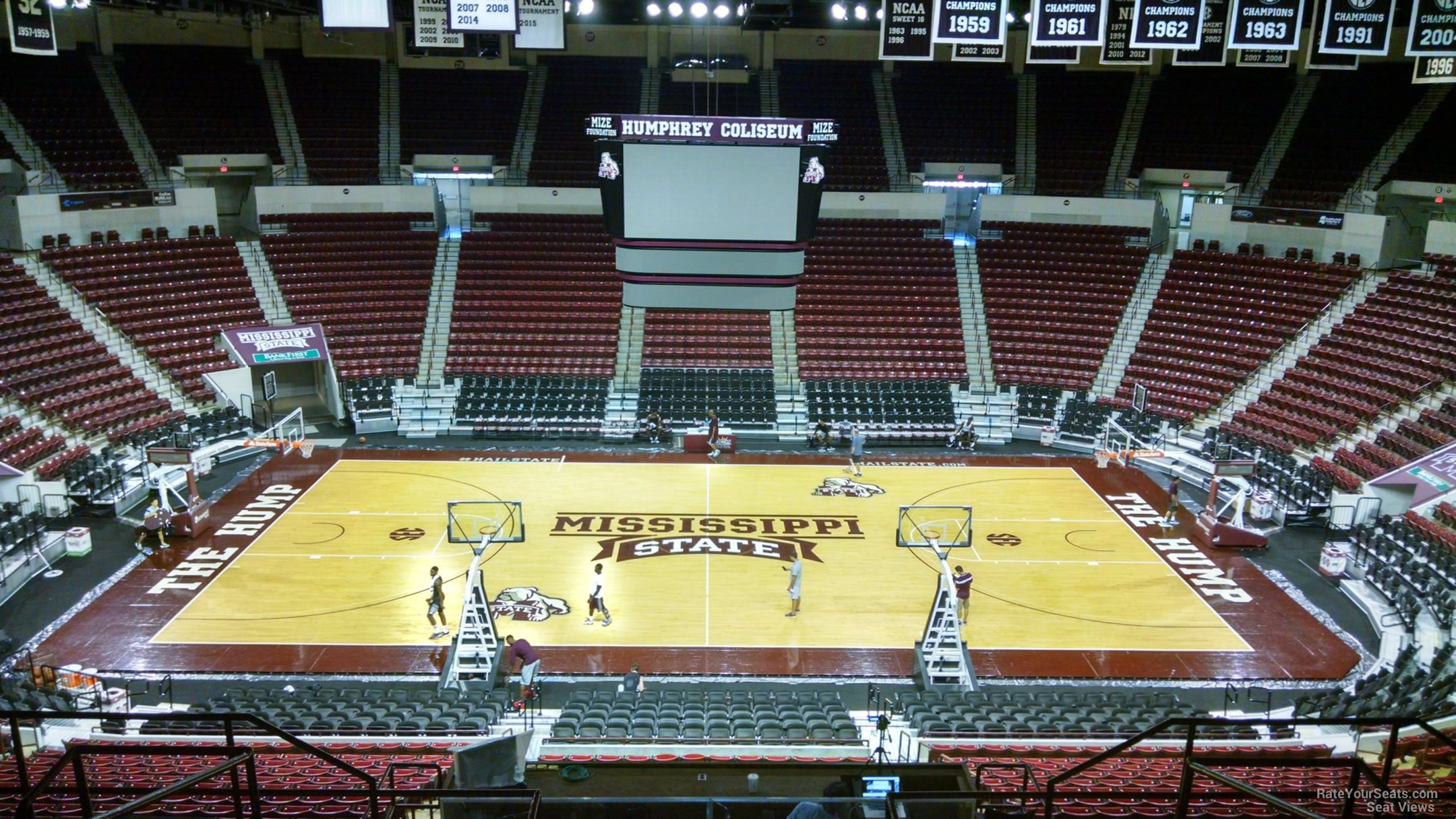 section 210, row 8 seat view  - humphrey coliseum
