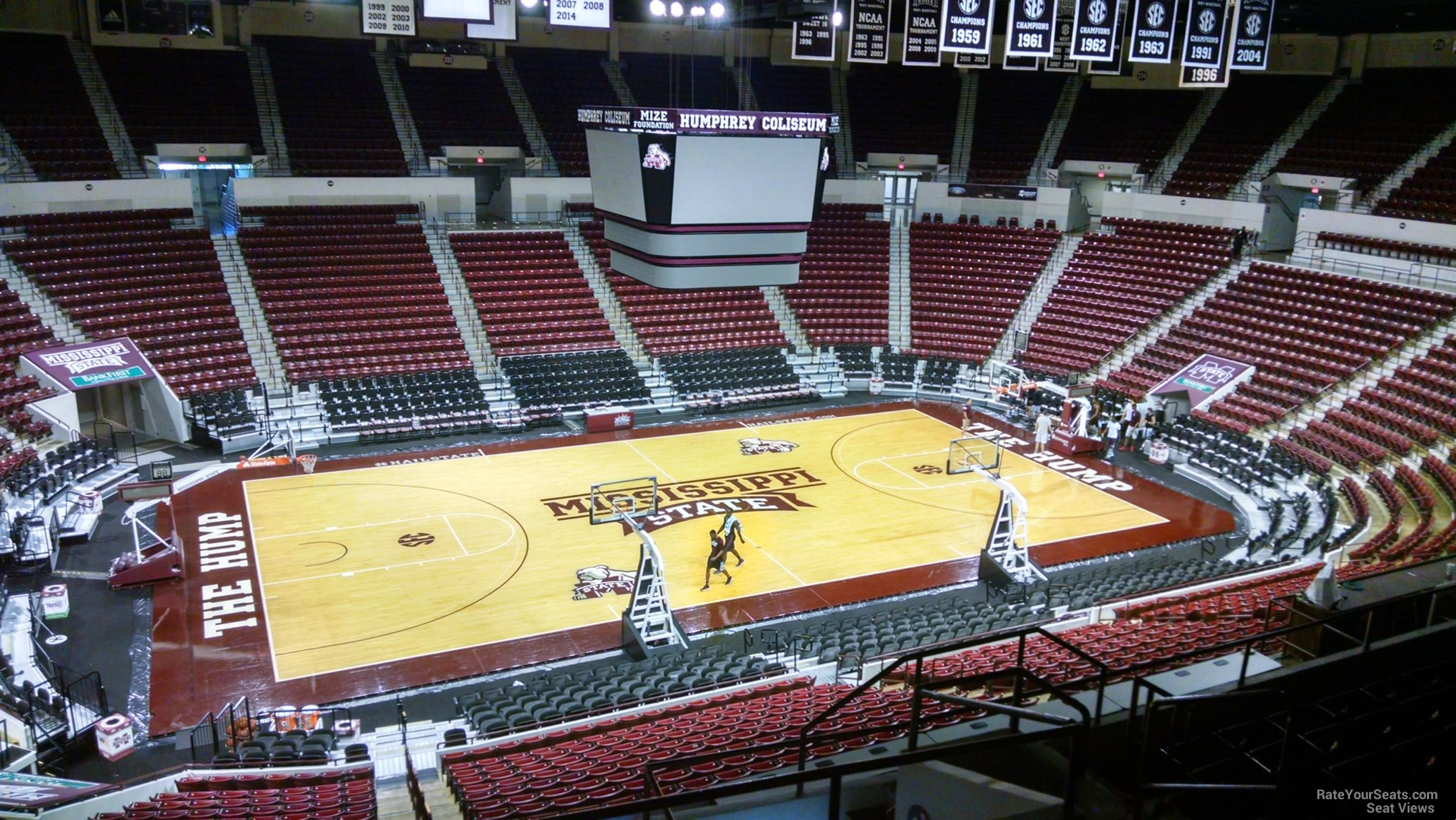 section 212, row 8 seat view  - humphrey coliseum