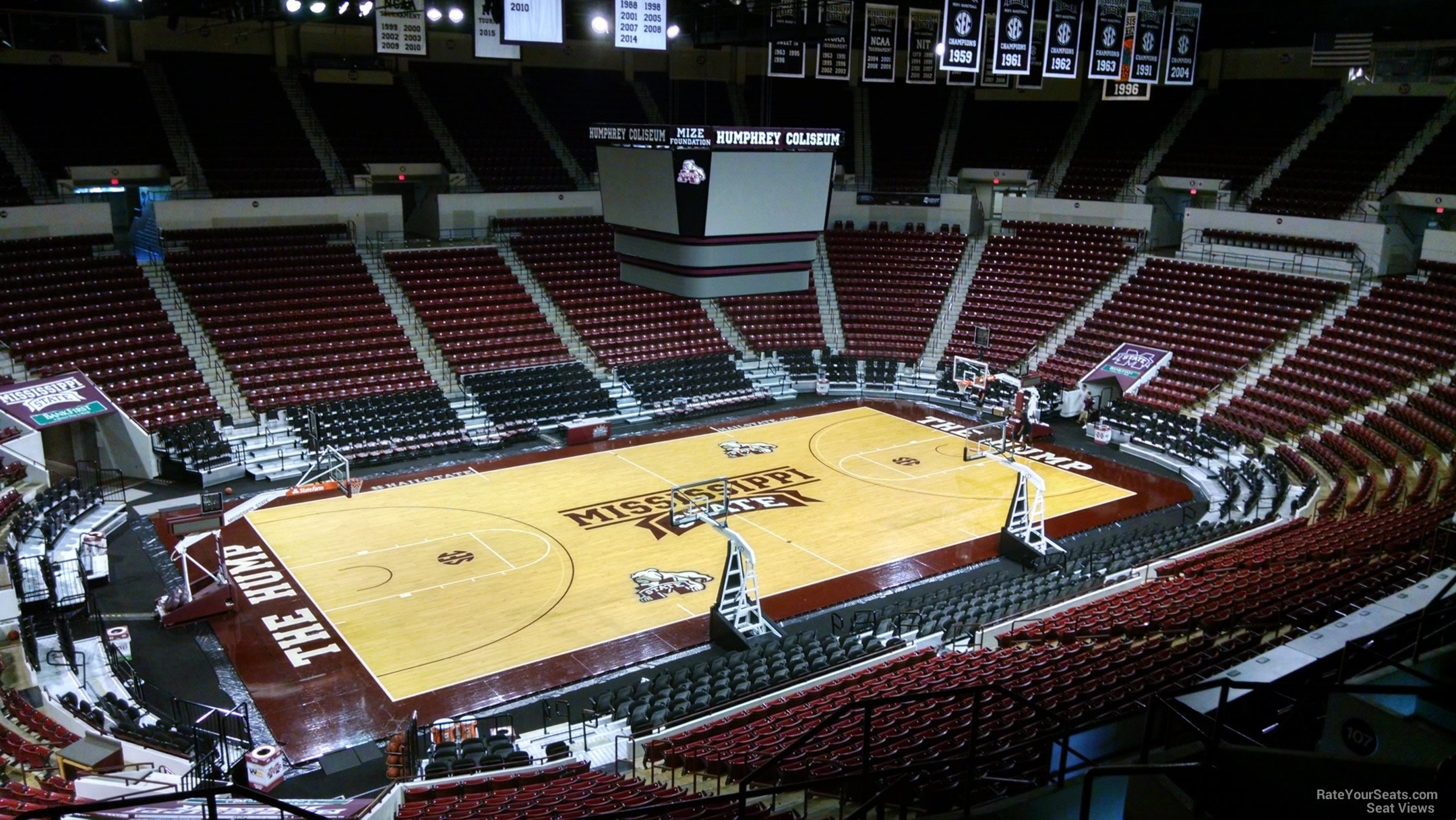section 213, row 8 seat view  - humphrey coliseum