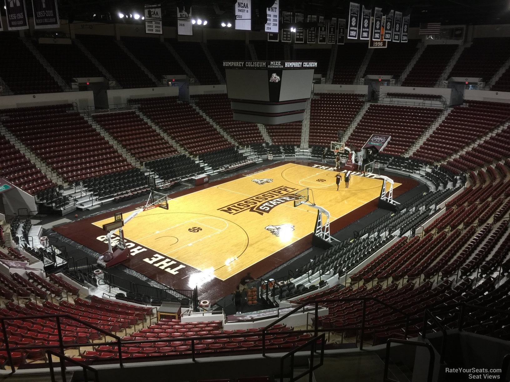 section 215, row 8 seat view  - humphrey coliseum