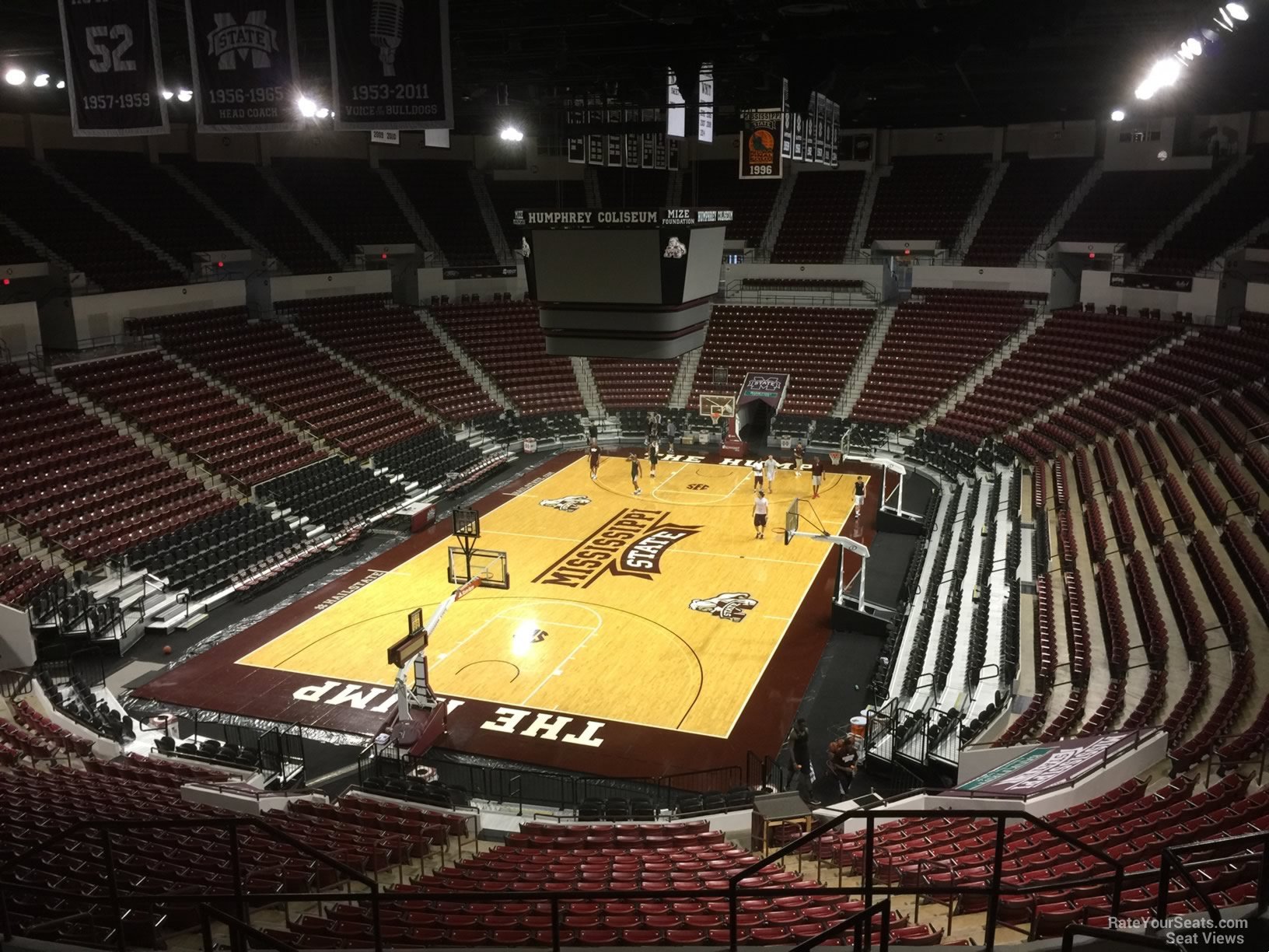 section 217, row 8 seat view  - humphrey coliseum