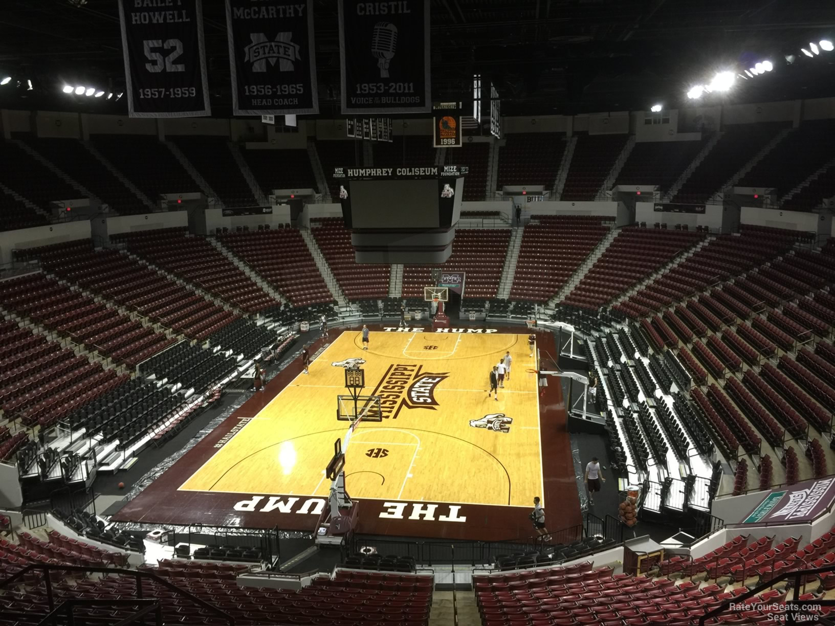 section 218, row 8 seat view  - humphrey coliseum