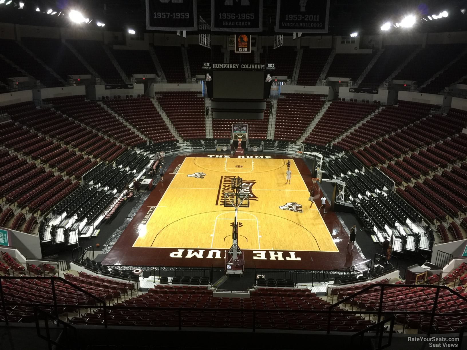 section 219, row 8 seat view  - humphrey coliseum