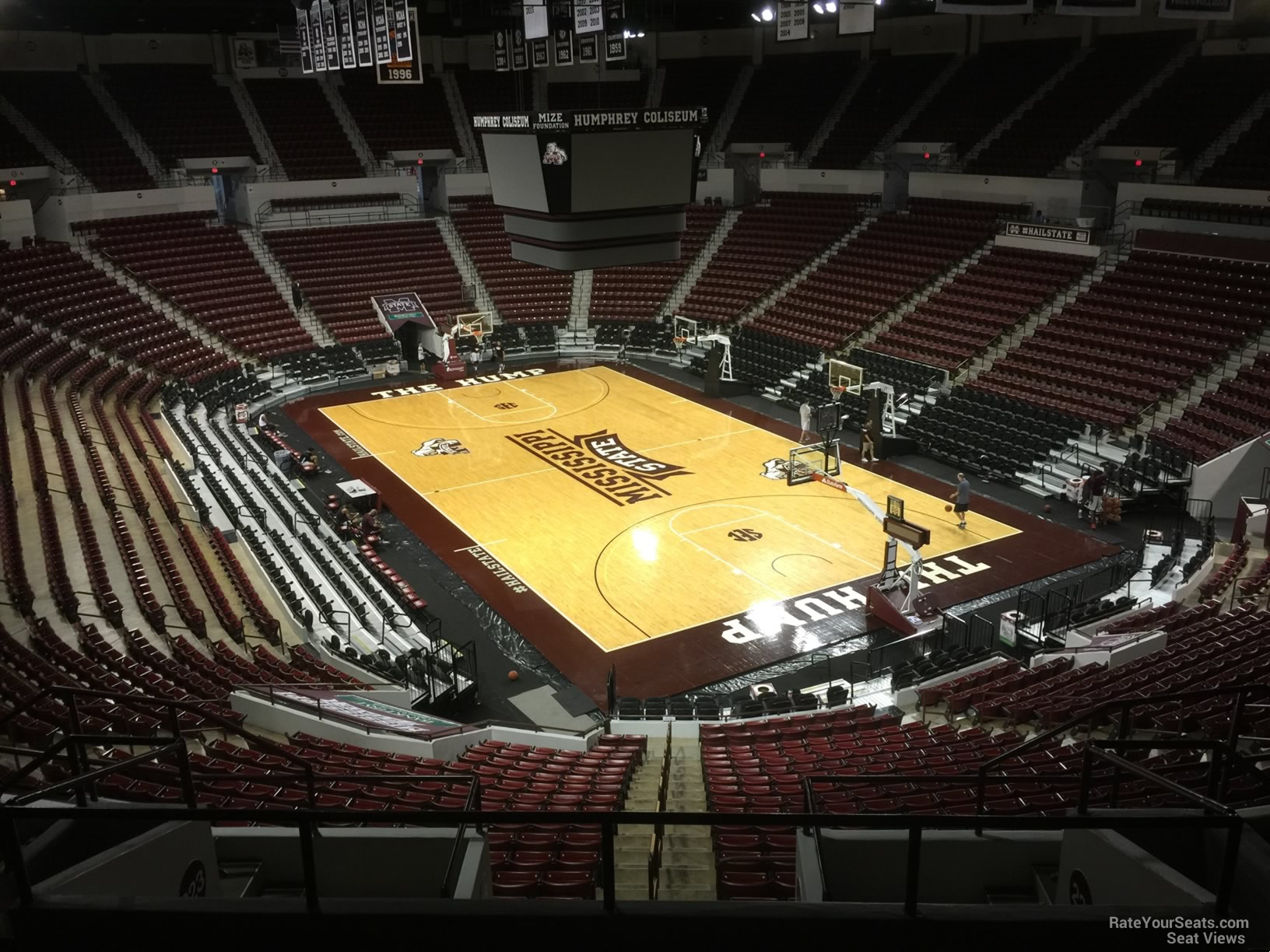 section 222, row 8 seat view  - humphrey coliseum