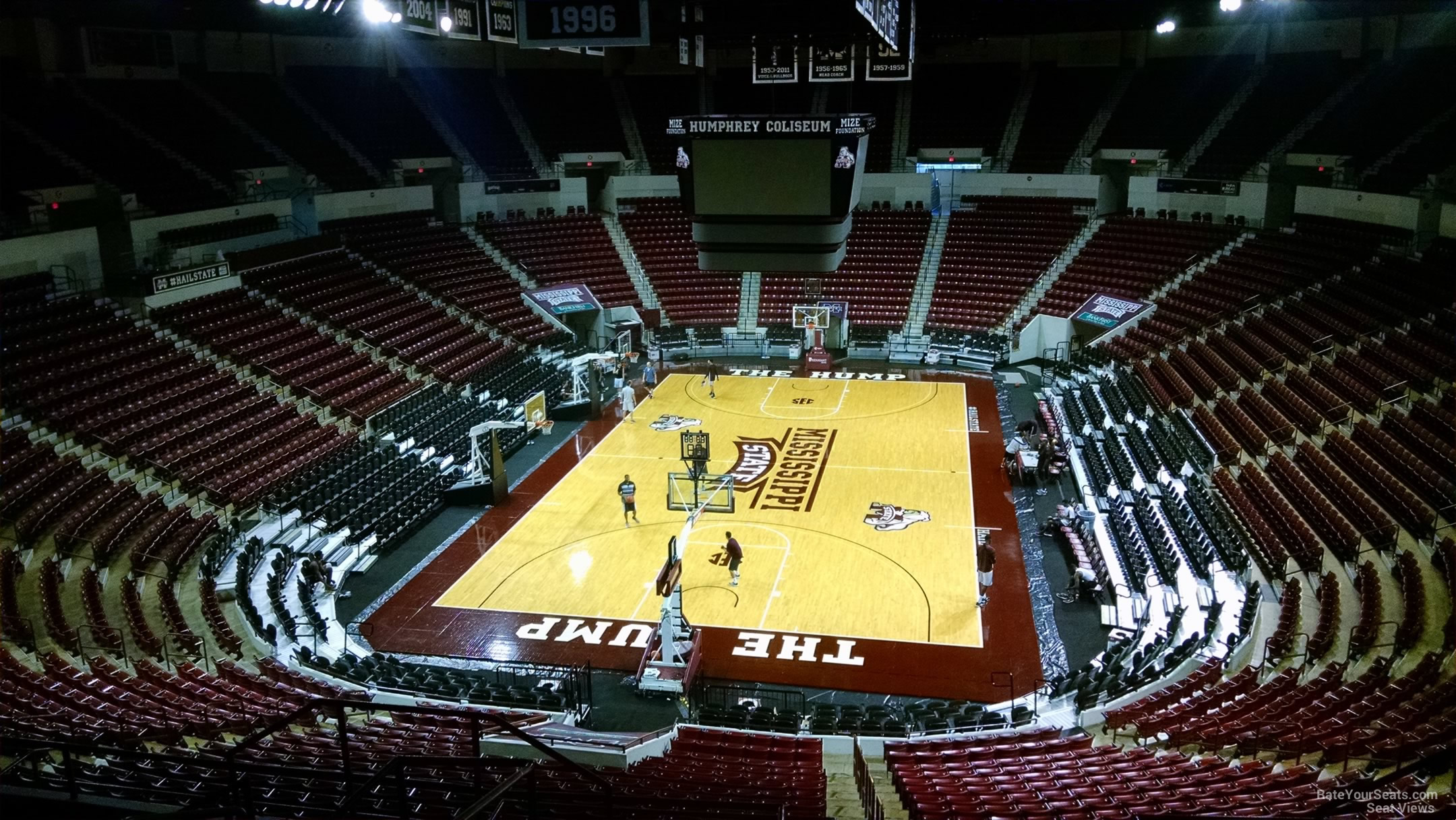 section 236, row 8 seat view  - humphrey coliseum