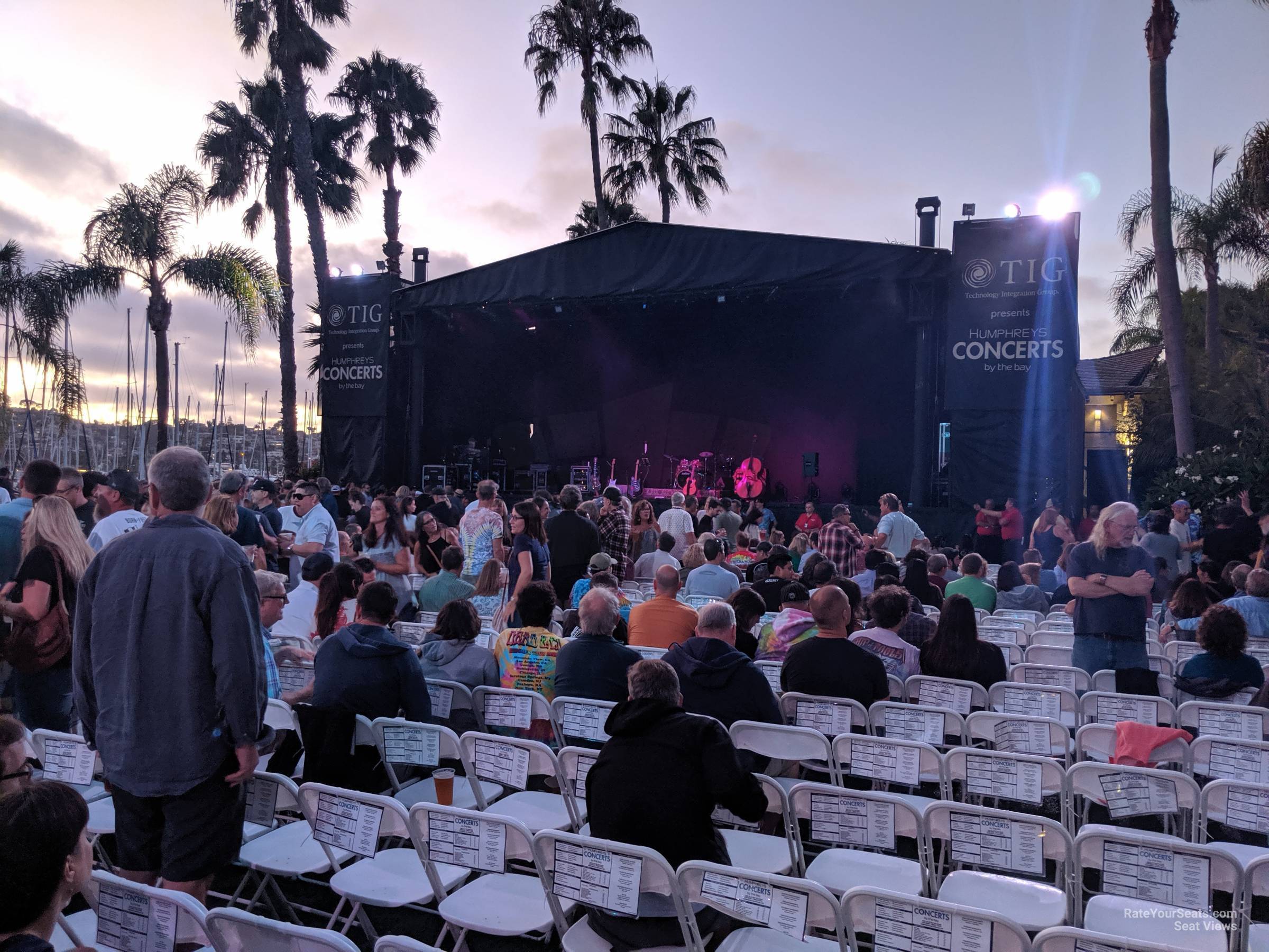 section a, row 24 seat view  - humphreys concerts by the bay