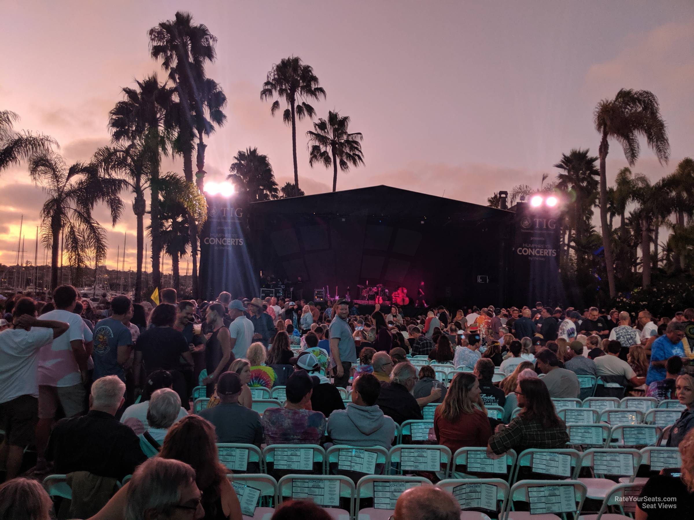 section e, row 9 seat view  - humphreys concerts by the bay