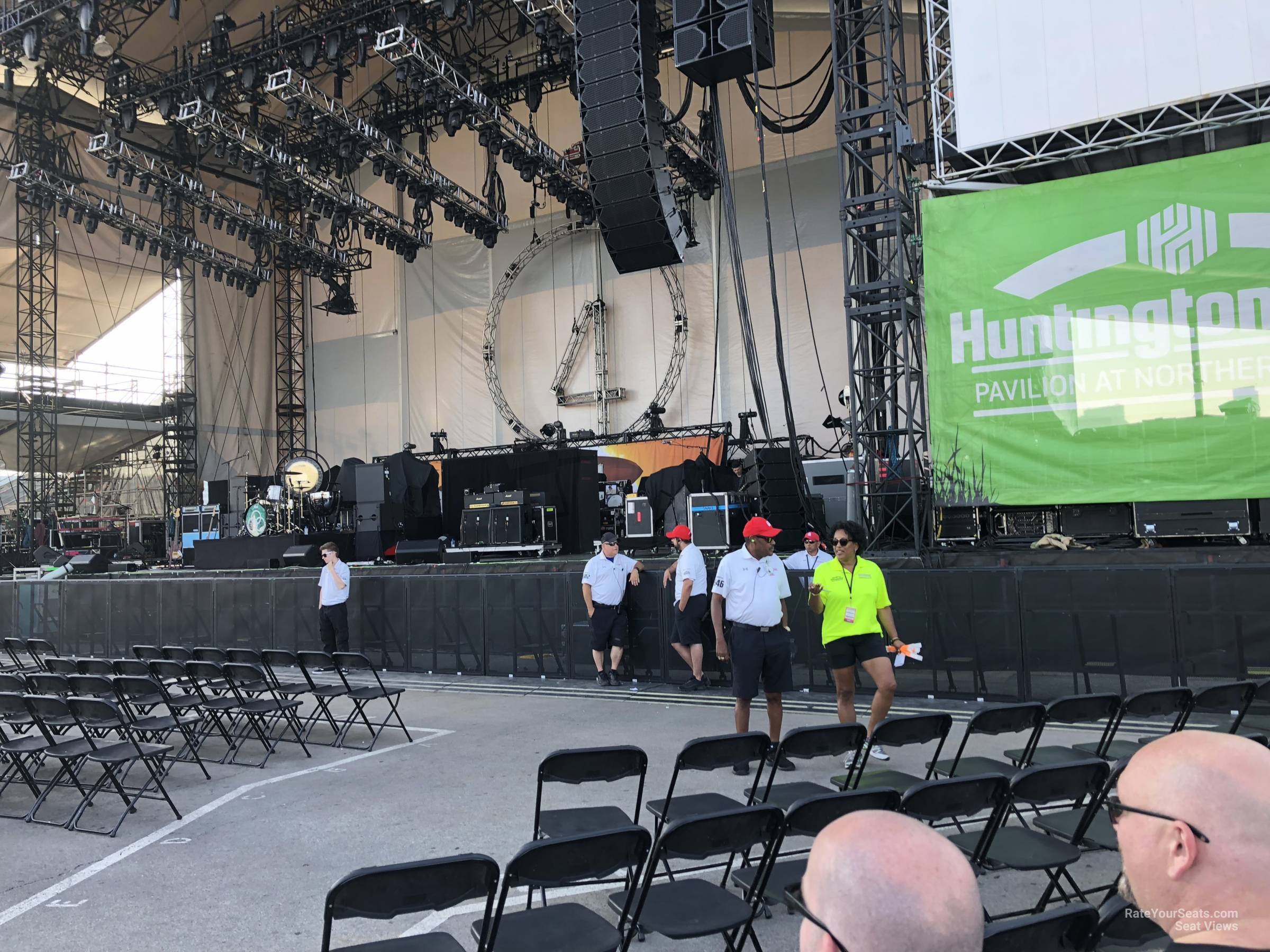 section 101, row f seat view  - huntington bank pavilion (at northerly island)