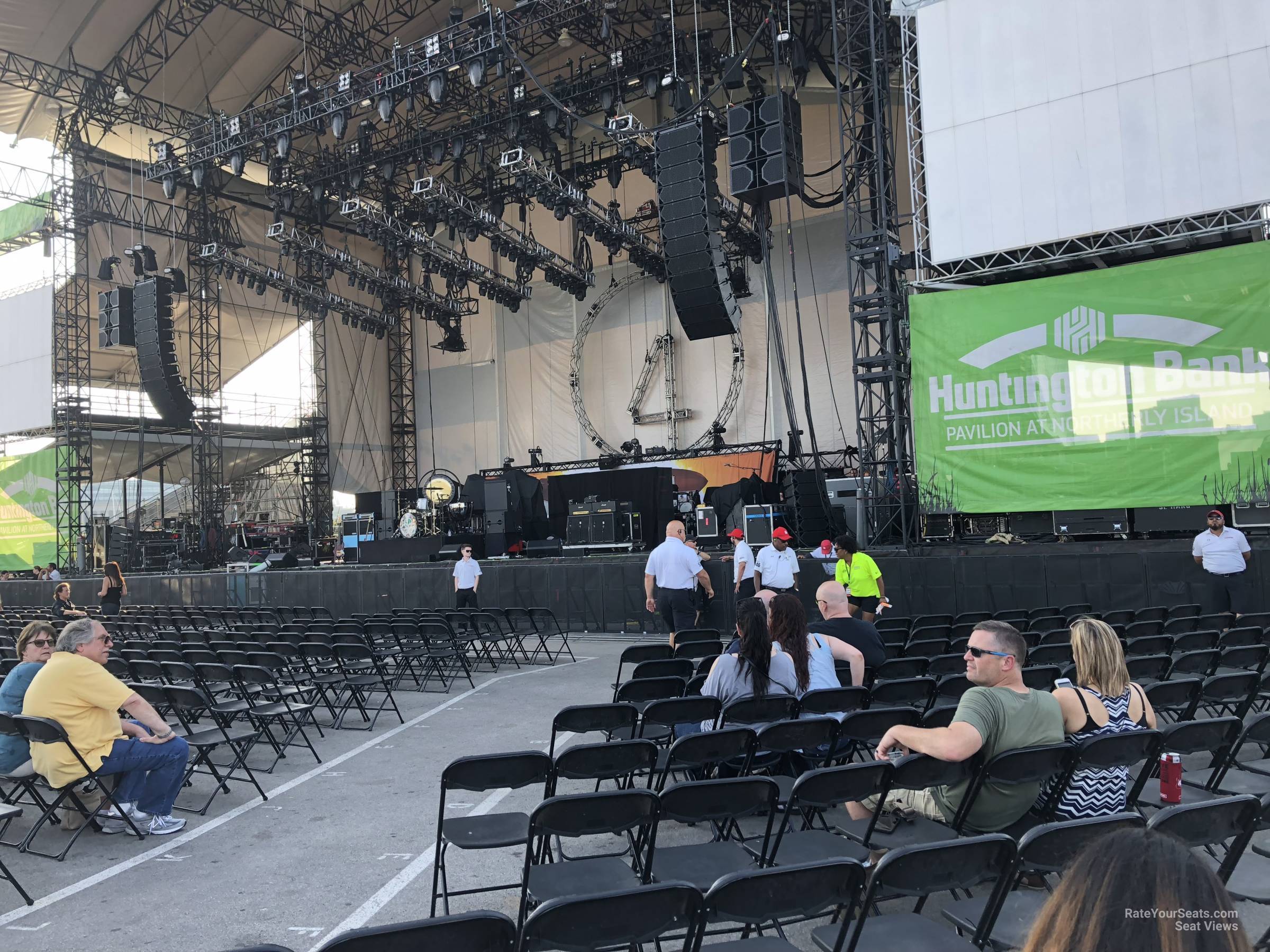 section 101, row m seat view  - huntington bank pavilion (at northerly island)