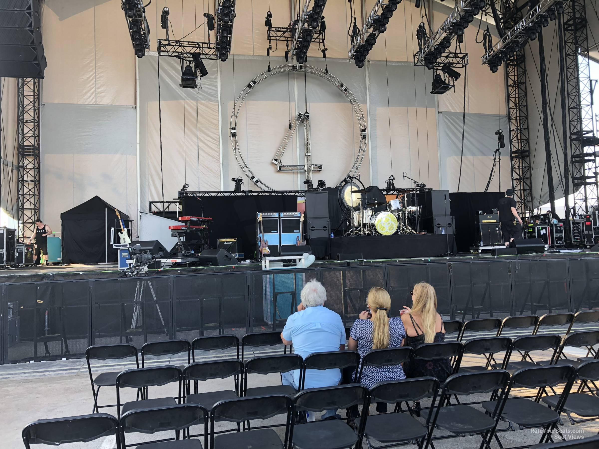 section 103, row f seat view  - huntington bank pavilion (at northerly island)