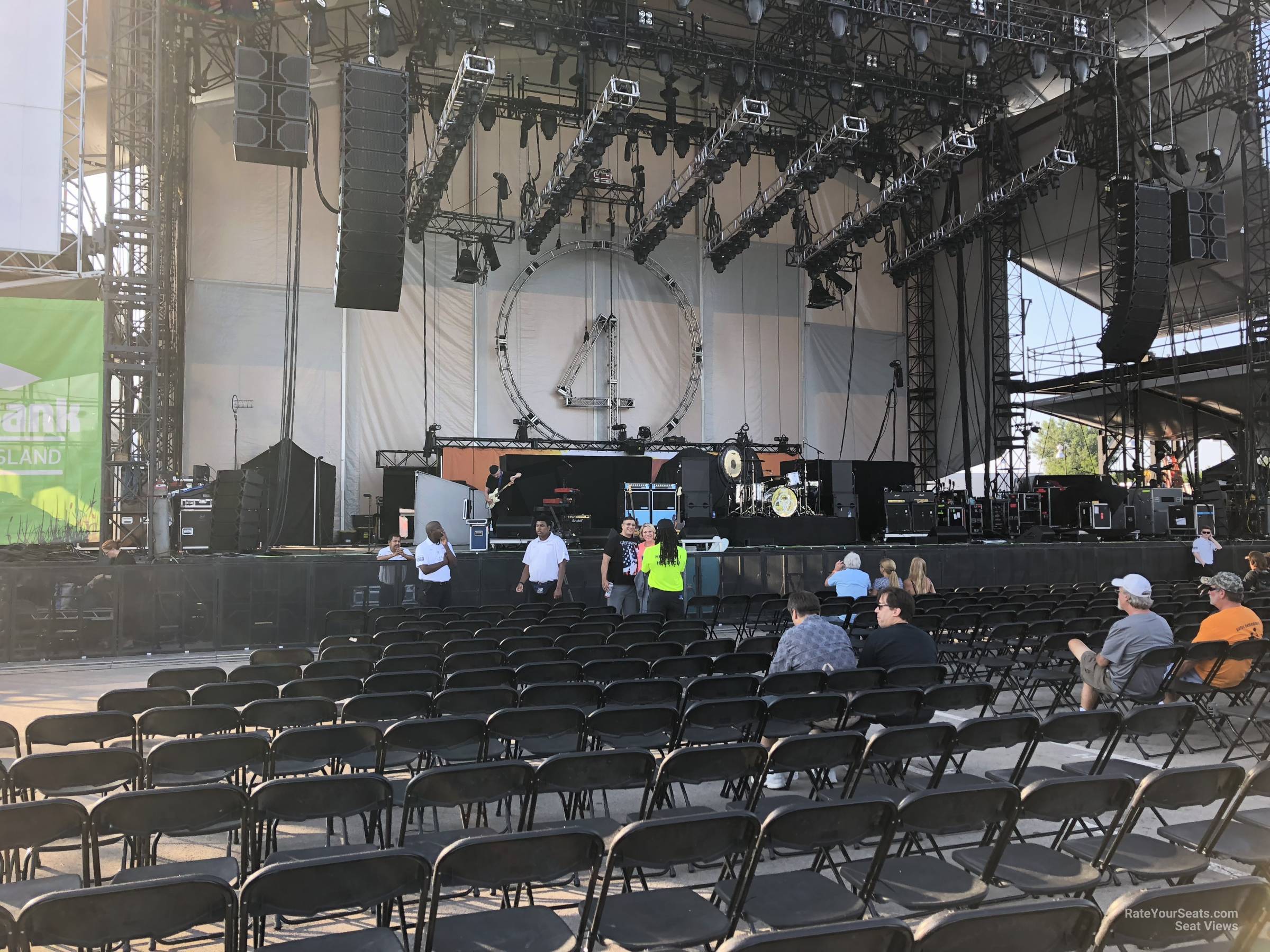 section 104, row m seat view - huntington bank pavilion (at northerly island)
