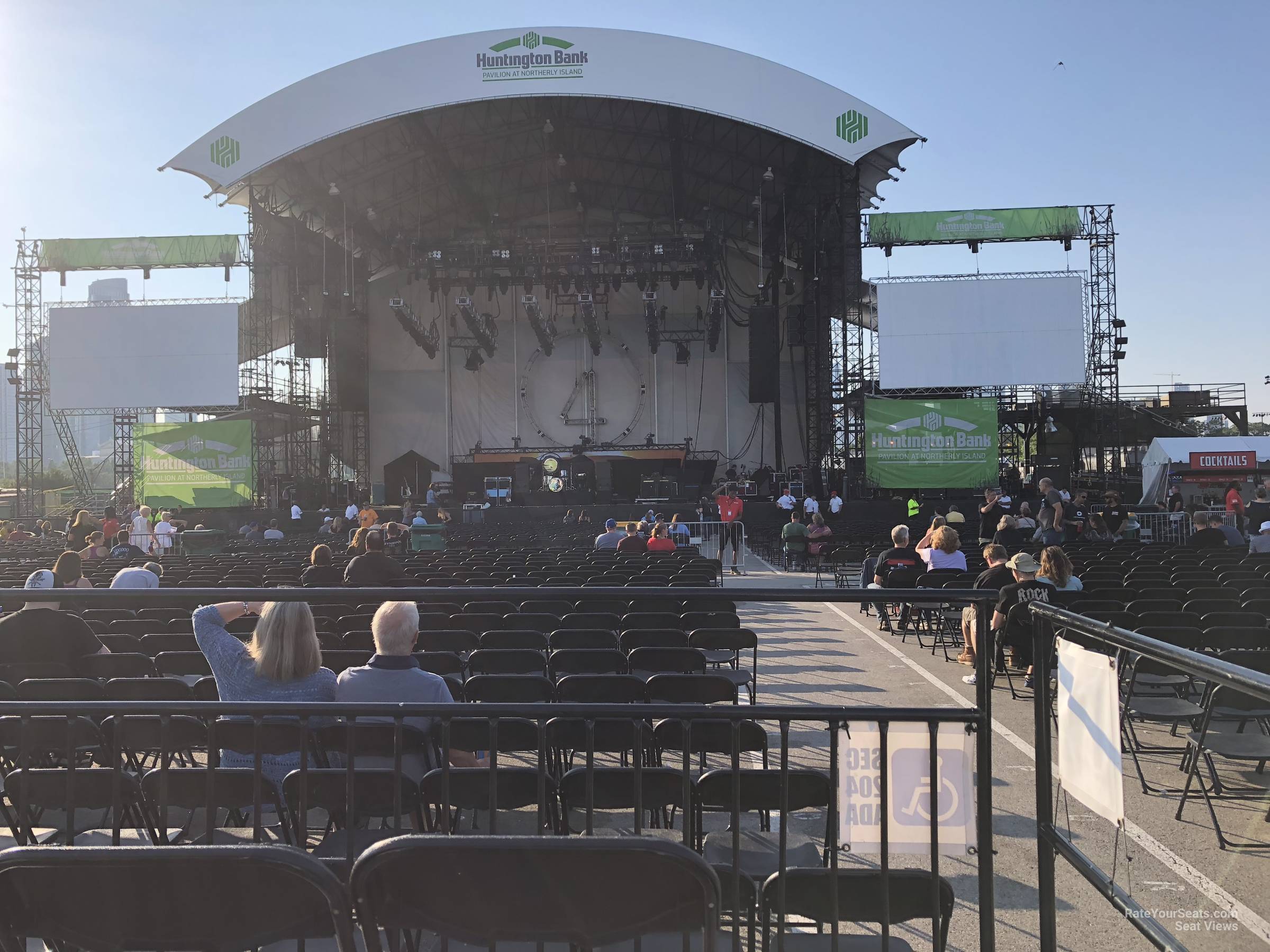 section 204, row ada seat view  - huntington bank pavilion (at northerly island)